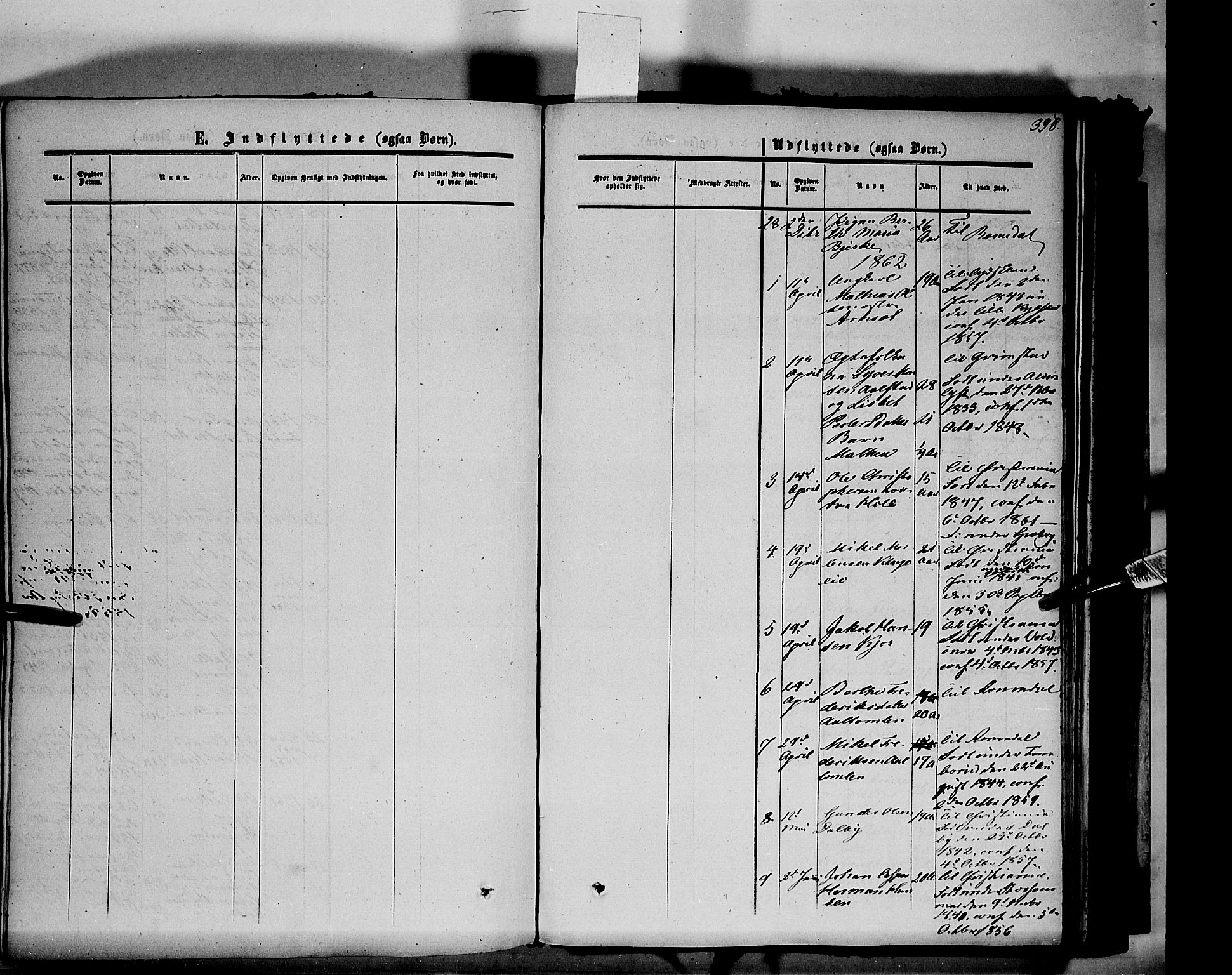 Vang prestekontor, Hedmark, AV/SAH-PREST-008/H/Ha/Haa/L0012: Parish register (official) no. 12, 1855-1870, p. 398