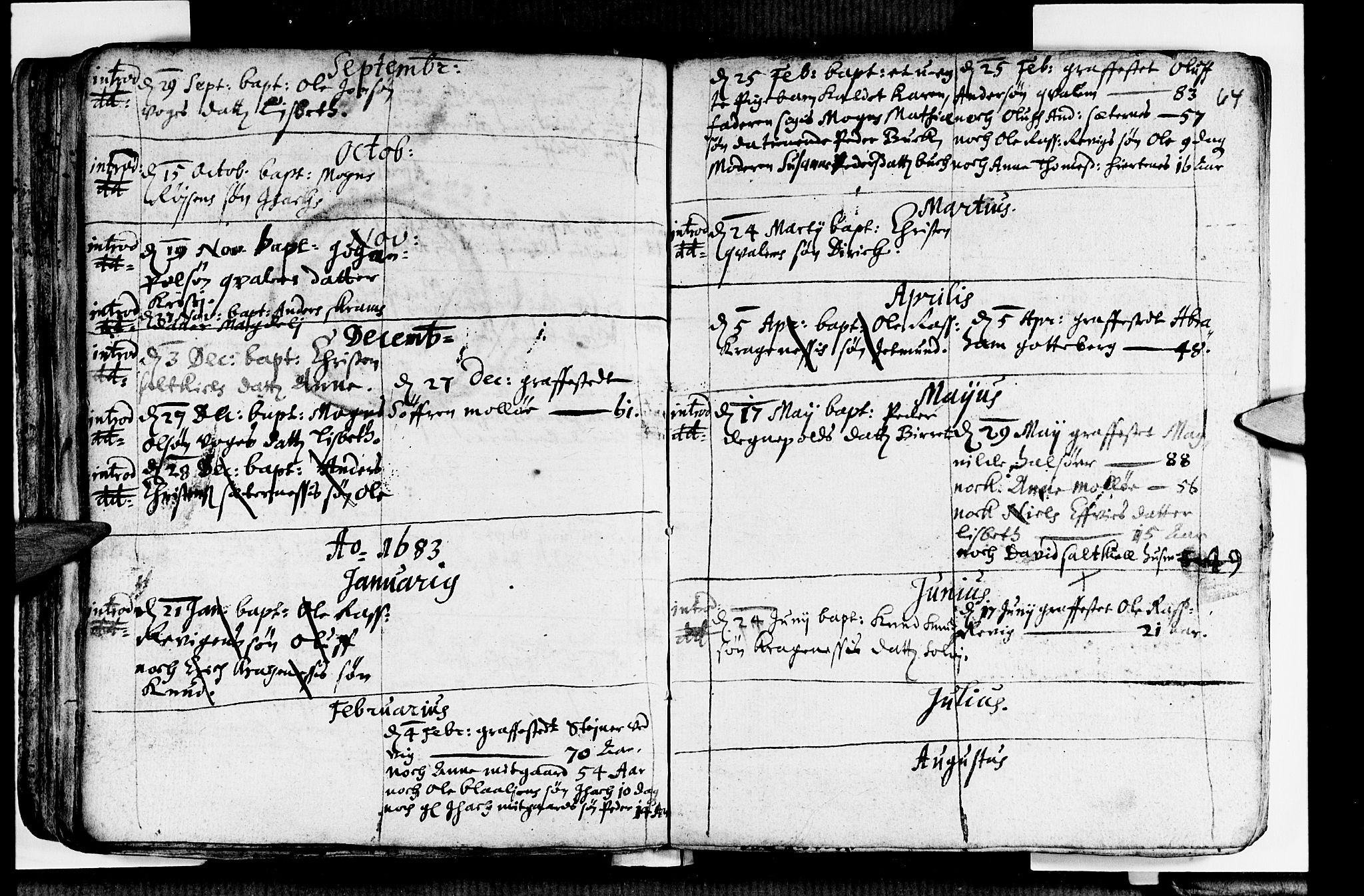 Selje sokneprestembete, AV/SAB-A-99938/H/Ha/Haa/Haaa: Parish register (official) no. A 1, 1668-1696, p. 64