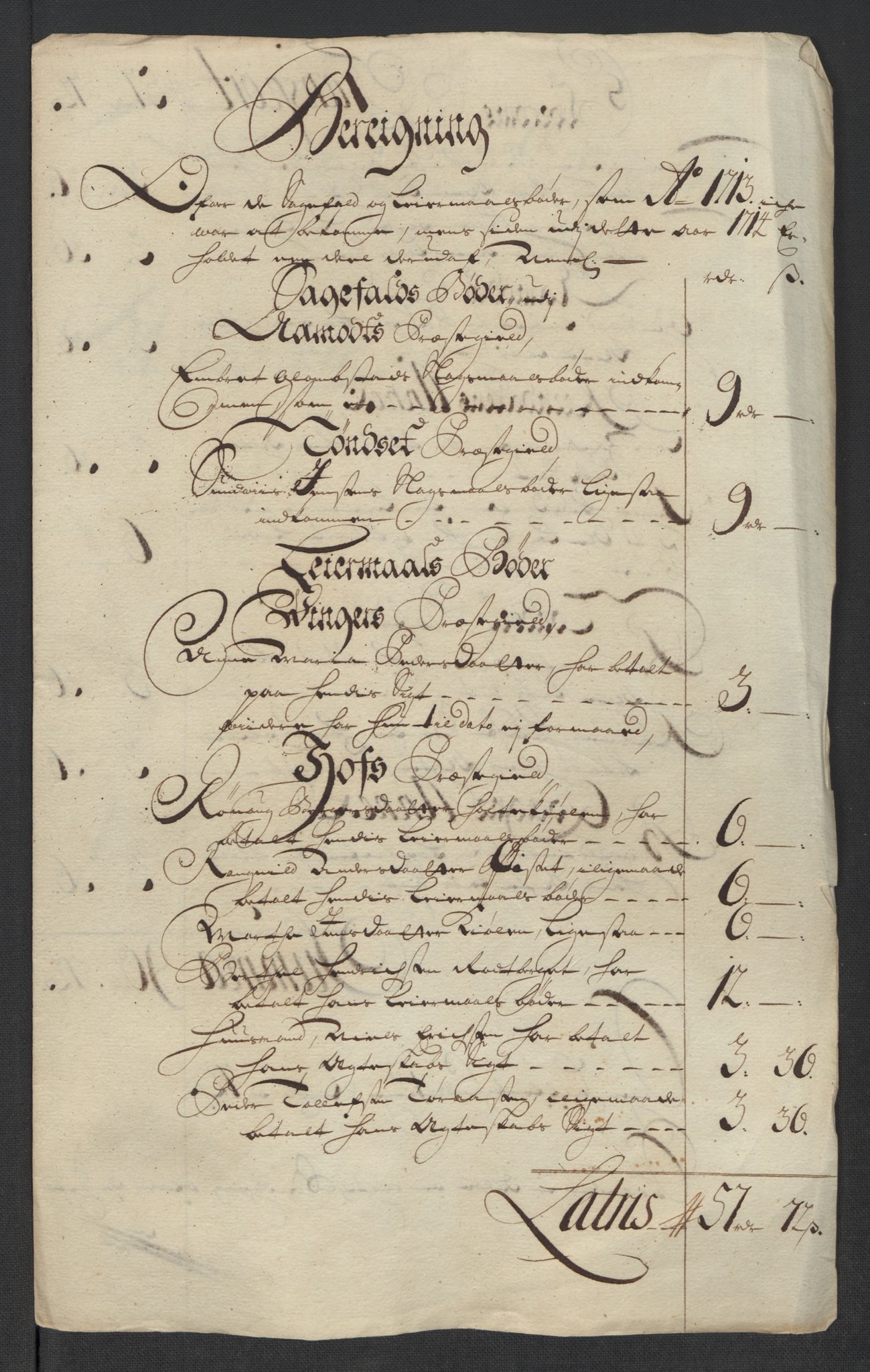 Rentekammeret inntil 1814, Reviderte regnskaper, Fogderegnskap, AV/RA-EA-4092/R13/L0852: Fogderegnskap Solør, Odal og Østerdal, 1714, p. 191