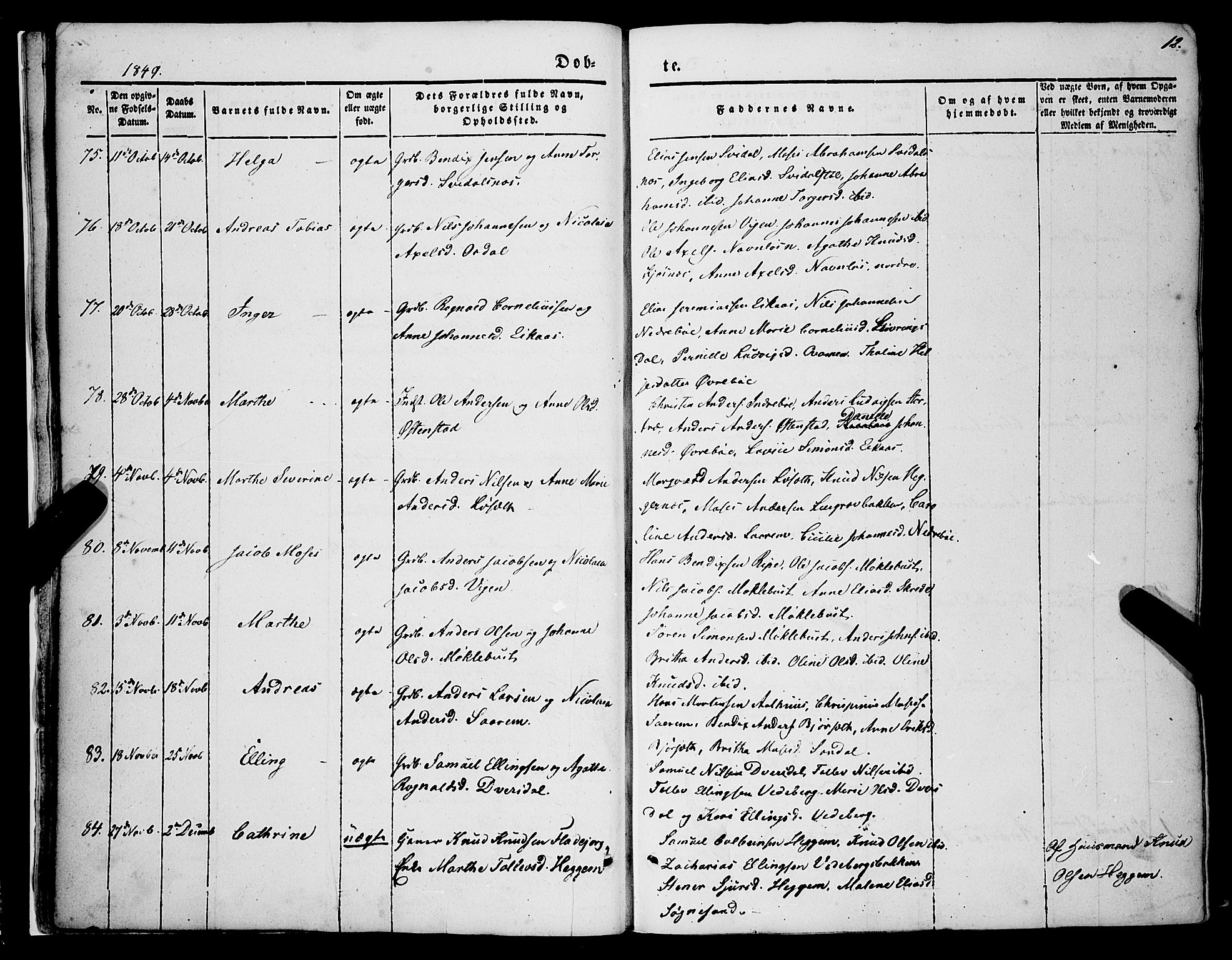 Jølster sokneprestembete, AV/SAB-A-80701/H/Haa/Haaa/L0010: Parish register (official) no. A 10, 1847-1865, p. 12