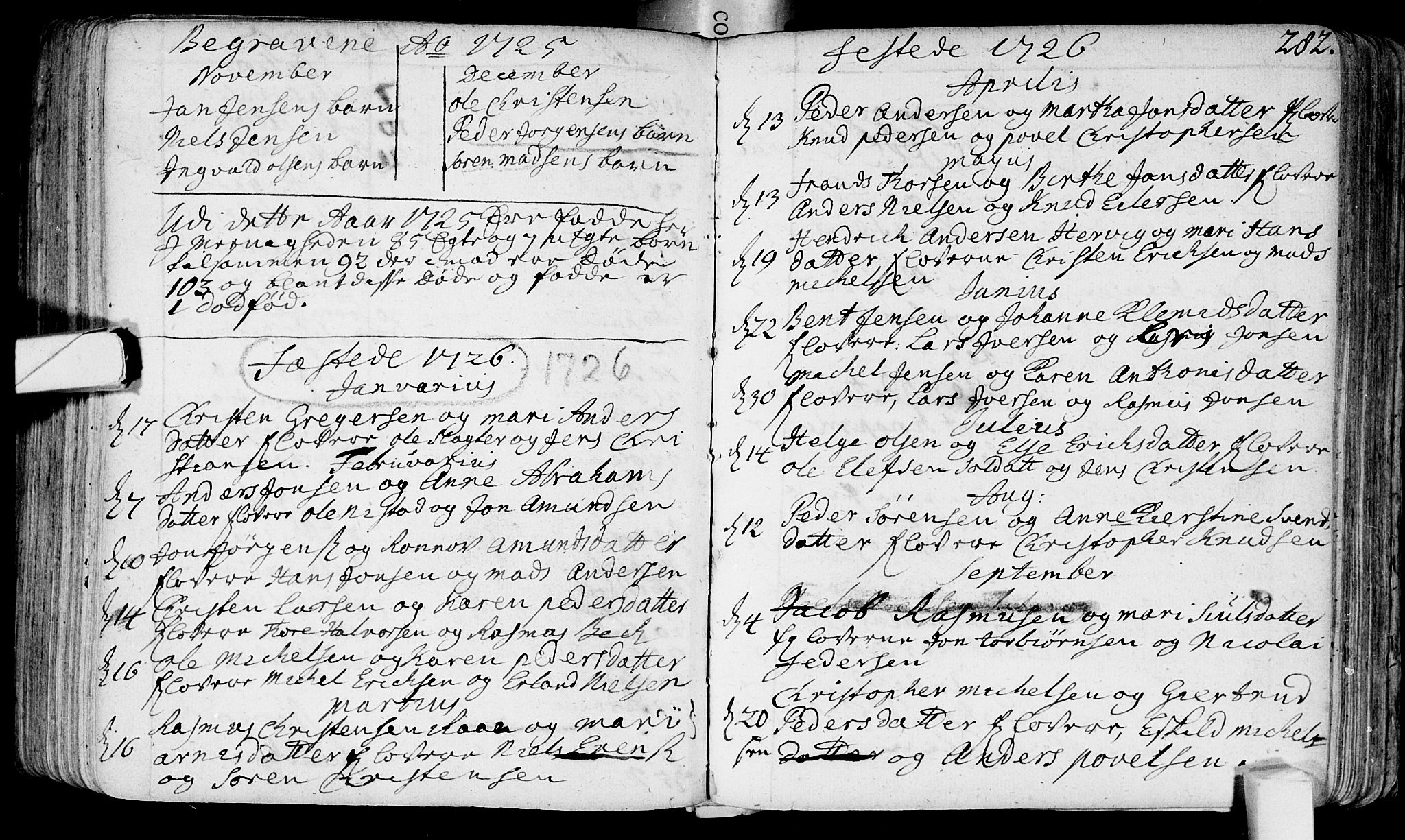 Bragernes kirkebøker, AV/SAKO-A-6/F/Fa/L0003: Parish register (official) no. I 3, 1706-1734, p. 282