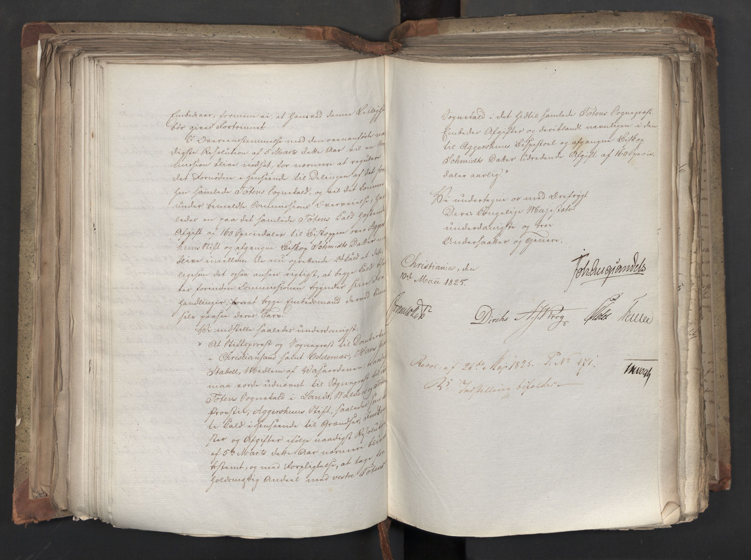 Statsrådsavdelingen i Stockholm, AV/RA-S-1003/D/Da/L0042: Regjeringsinnstillinger nr. 2467-2705, 1825, p. 289