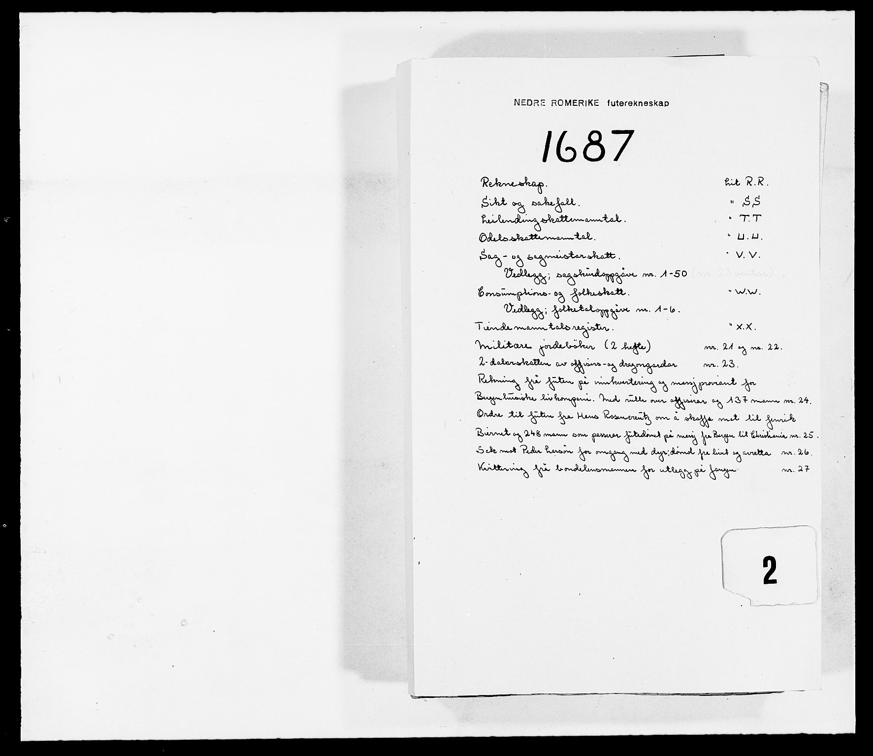 Rentekammeret inntil 1814, Reviderte regnskaper, Fogderegnskap, RA/EA-4092/R11/L0572: Fogderegnskap Nedre Romerike, 1686-1687, p. 212
