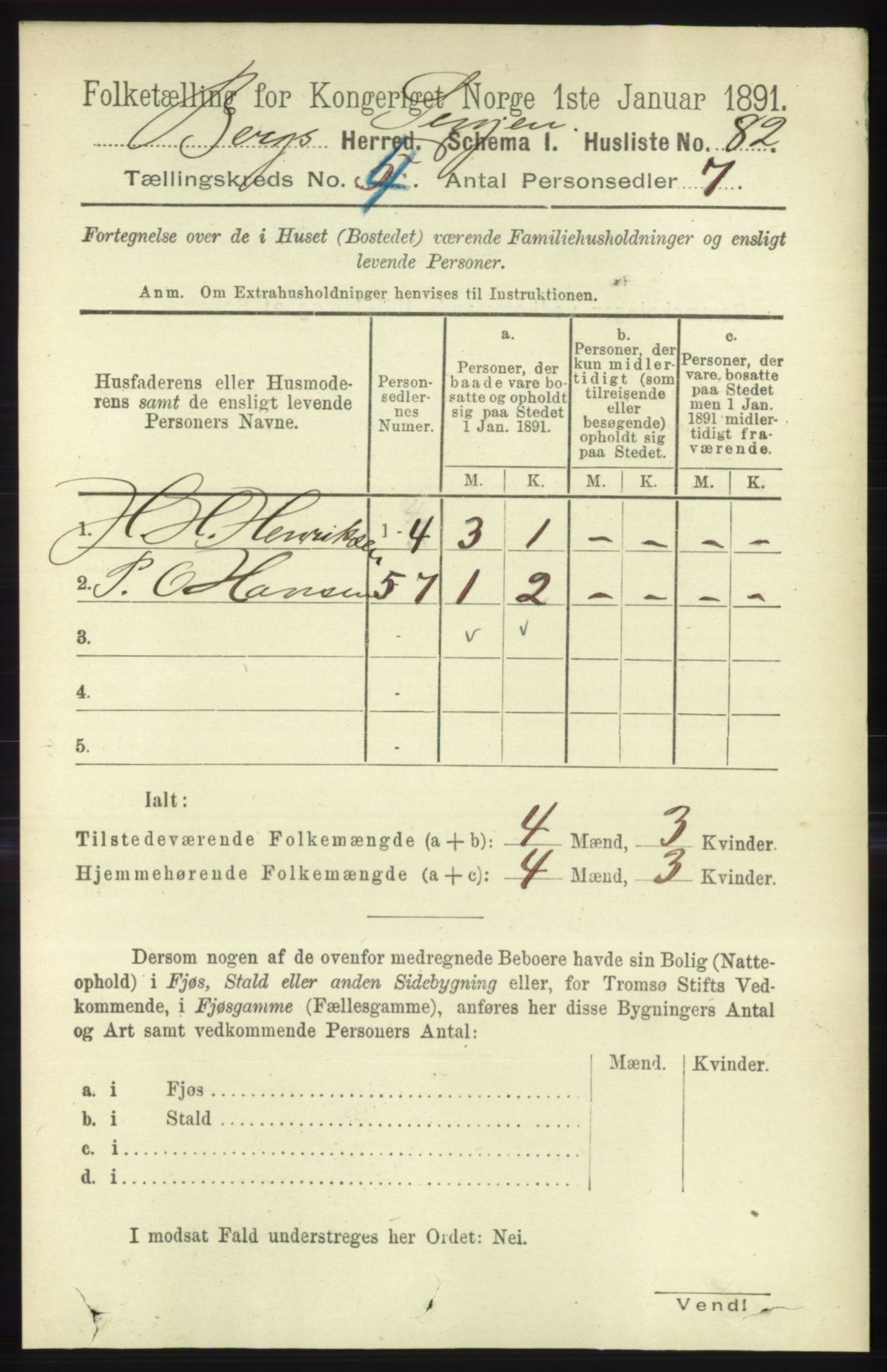 RA, 1891 census for 1929 Berg, 1891, p. 1635