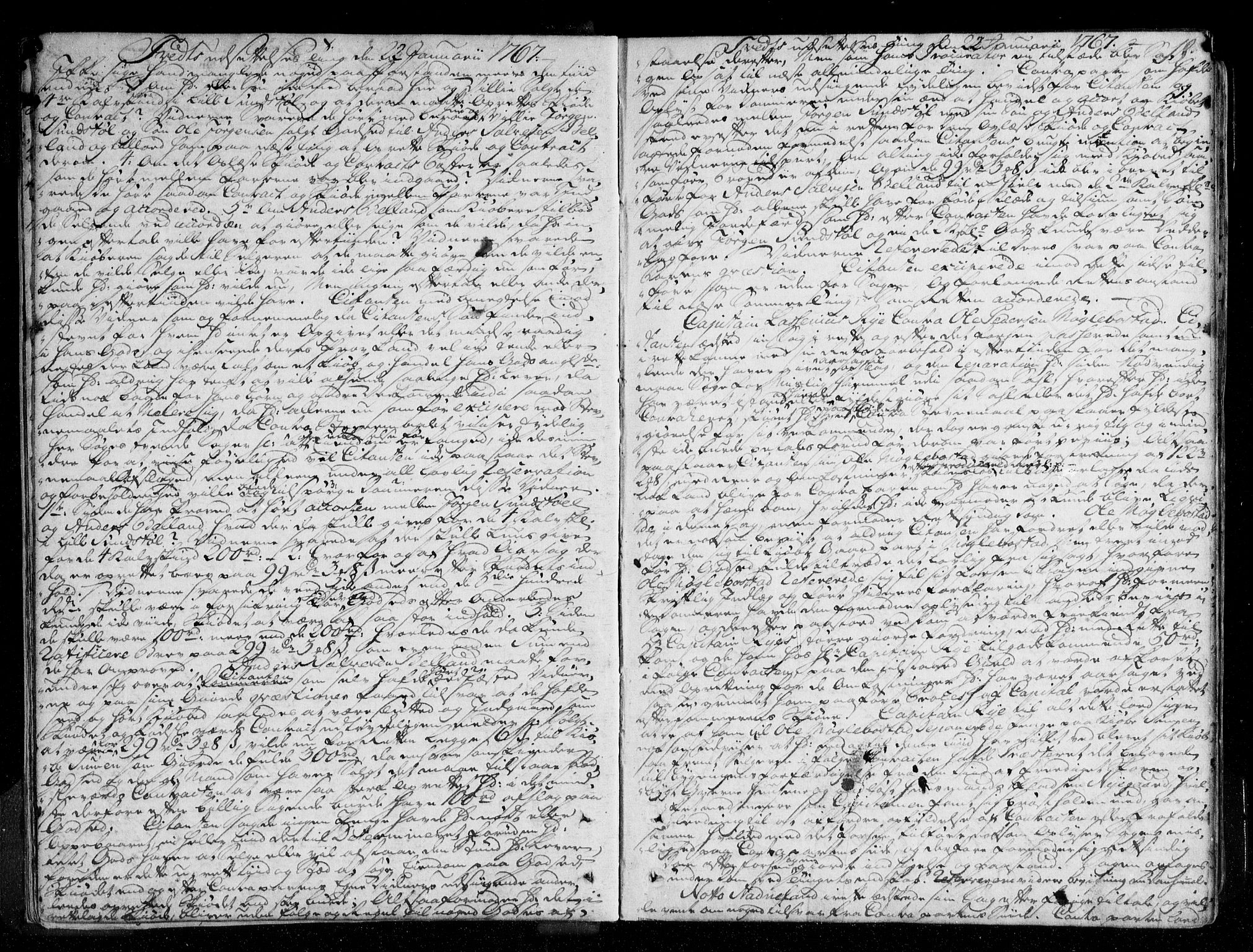 Østre Råbyggelag sorenskriveri, AV/SAK-1221-0016/F/Fa/L0019: Tingbok nr 18 med register, 1766-1771, p. 17b-18a