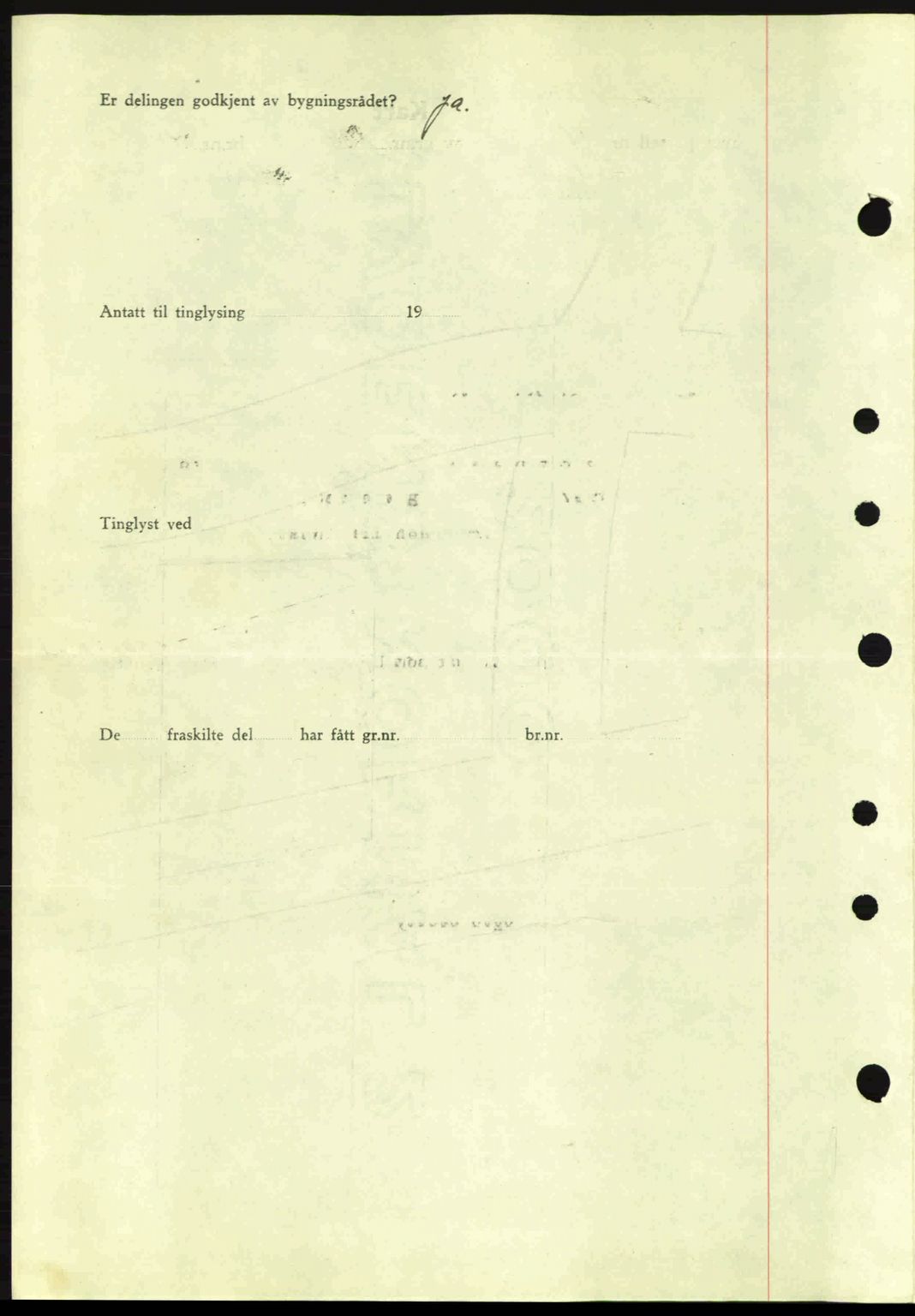 Nordre Sunnmøre sorenskriveri, AV/SAT-A-0006/1/2/2C/2Ca: Mortgage book no. A8, 1939-1940, Diary no: : 1962/1939