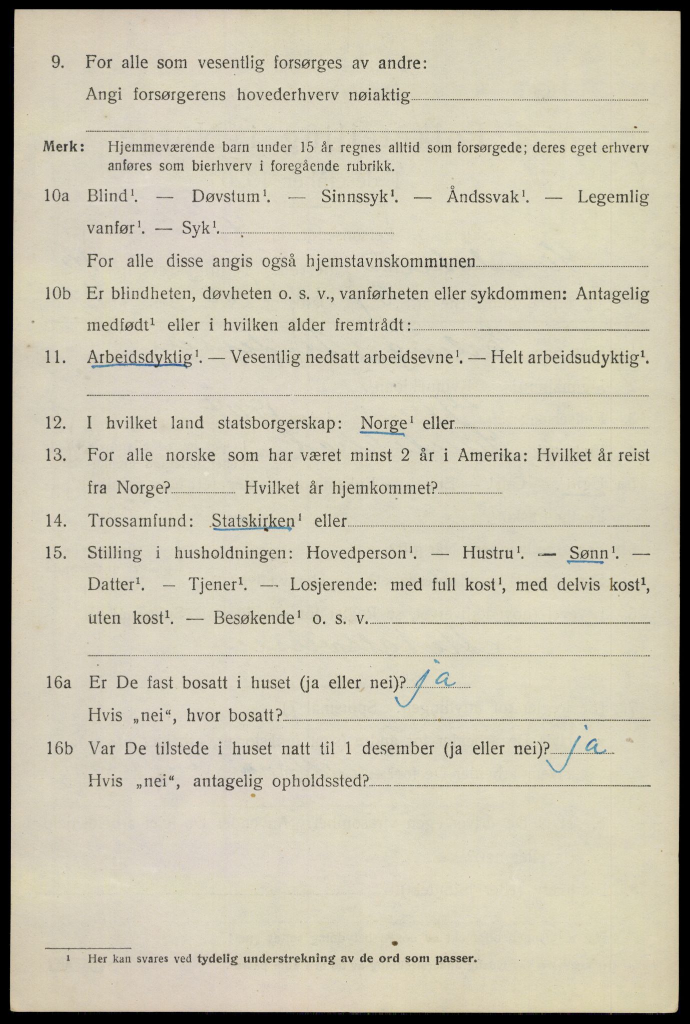 SAKO, 1920 census for Sandeherred, 1920, p. 15251