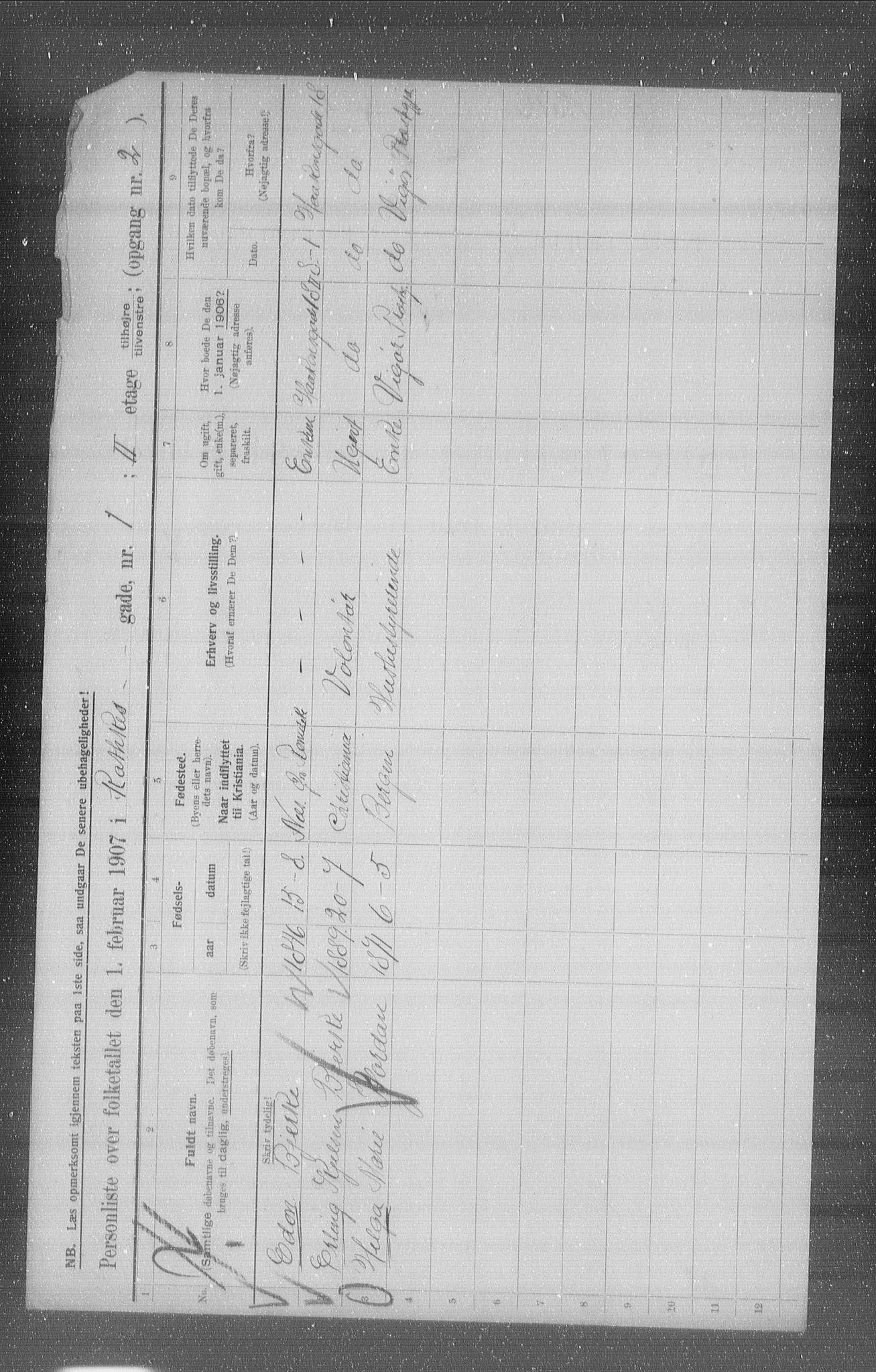 OBA, Municipal Census 1907 for Kristiania, 1907, p. 41795