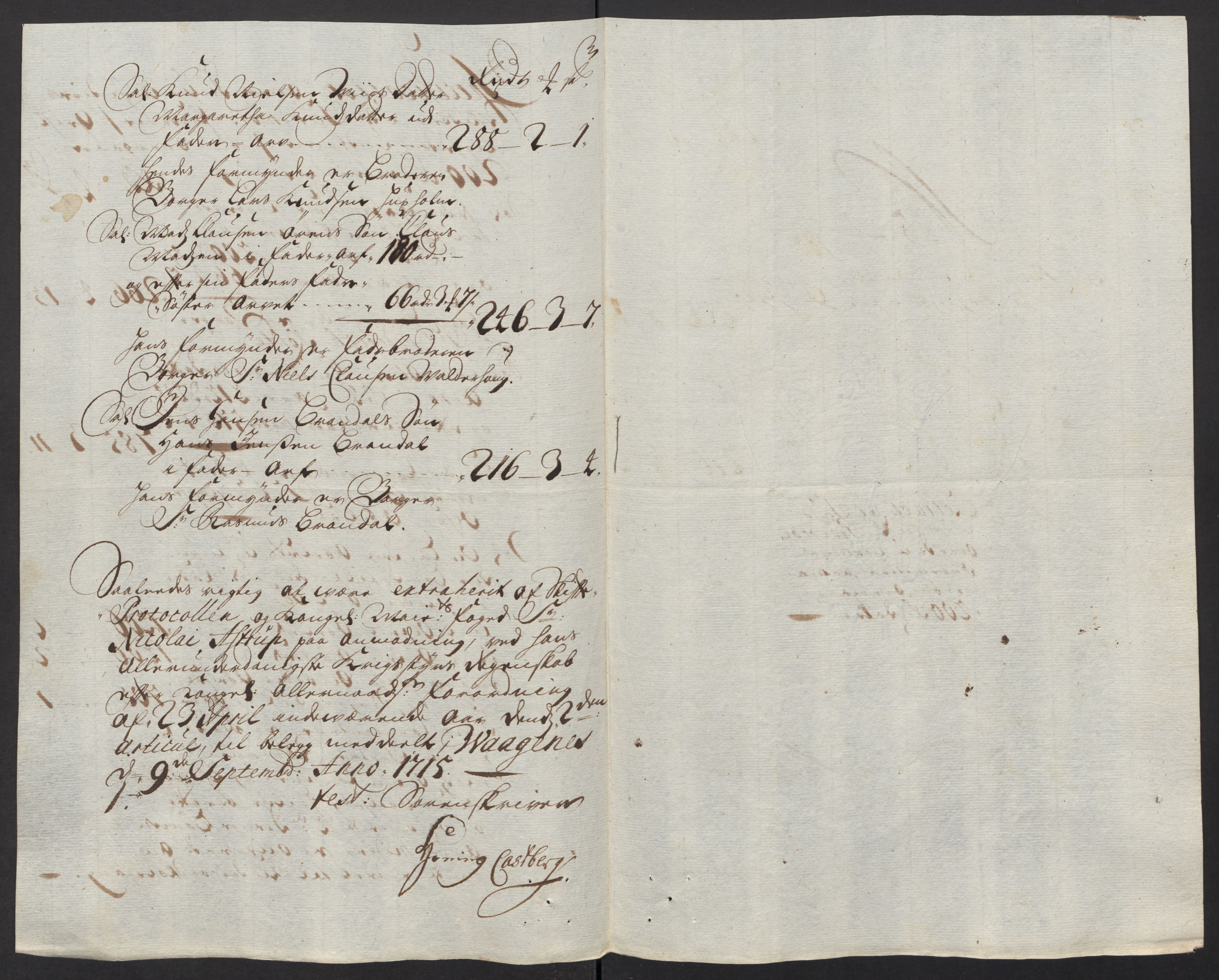 Rentekammeret inntil 1814, Reviderte regnskaper, Fogderegnskap, AV/RA-EA-4092/R54/L3567: Fogderegnskap Sunnmøre, 1715, p. 139