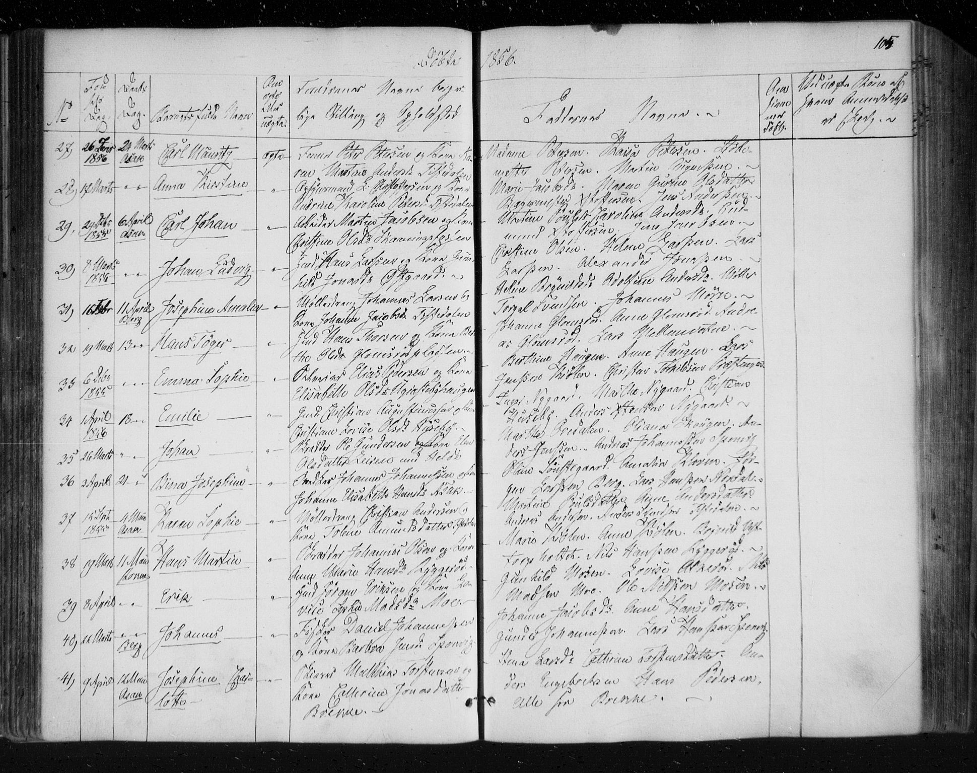 Berg prestekontor Kirkebøker, AV/SAO-A-10902/F/Fa/L0004: Parish register (official) no. I 4, 1843-1860, p. 105