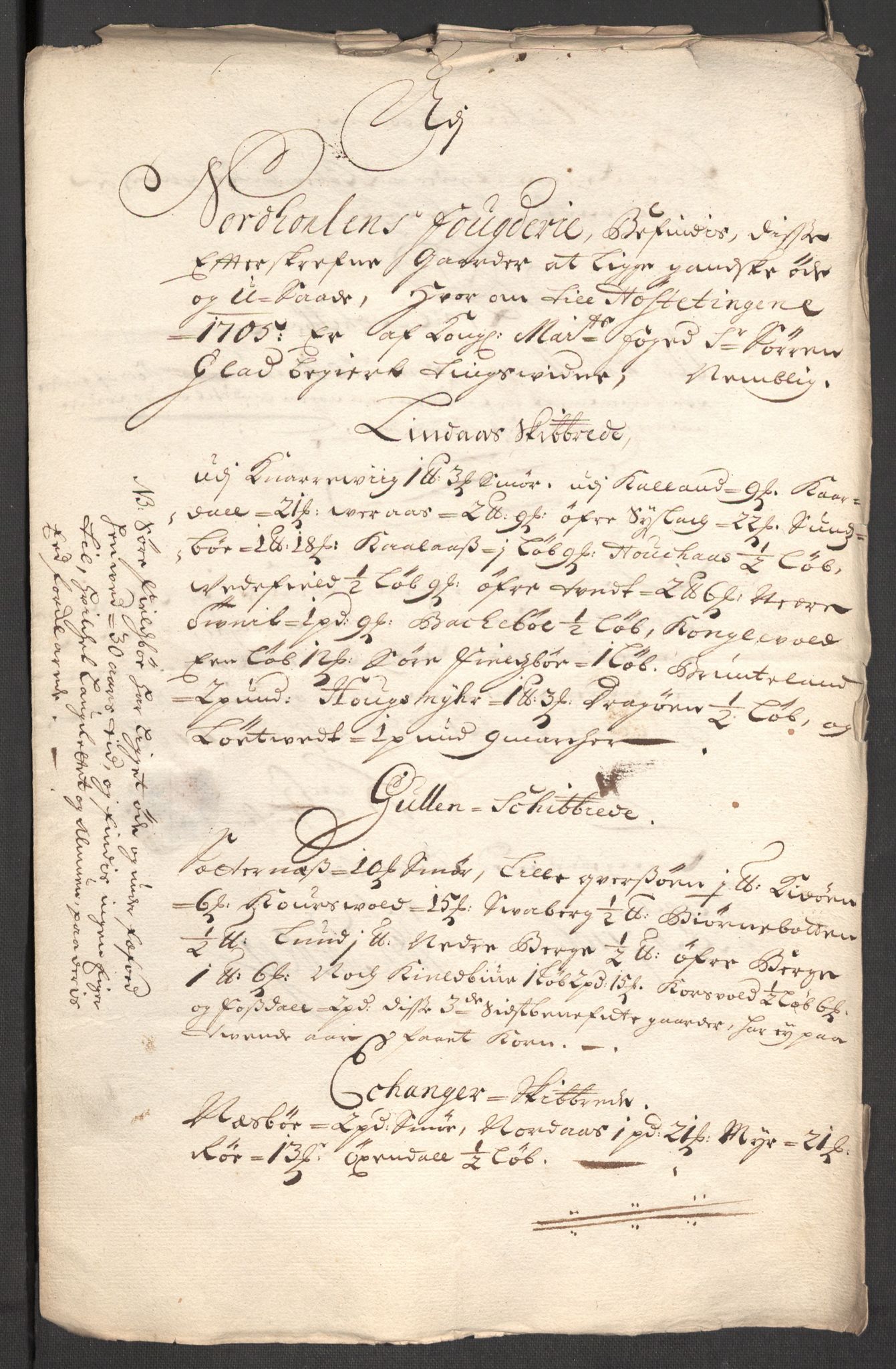 Rentekammeret inntil 1814, Reviderte regnskaper, Fogderegnskap, AV/RA-EA-4092/R51/L3187: Fogderegnskap Nordhordland og Voss, 1704-1705, p. 393