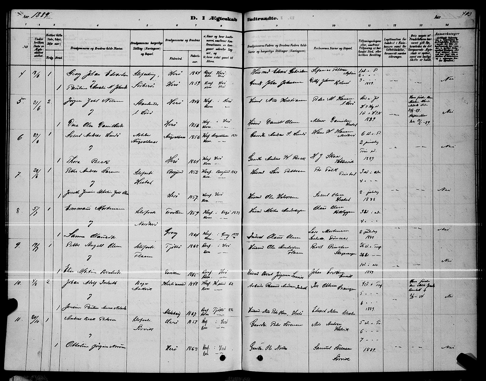 Ministerialprotokoller, klokkerbøker og fødselsregistre - Nordland, AV/SAT-A-1459/834/L0513: Parish register (copy) no. 834C04, 1877-1892, p. 413