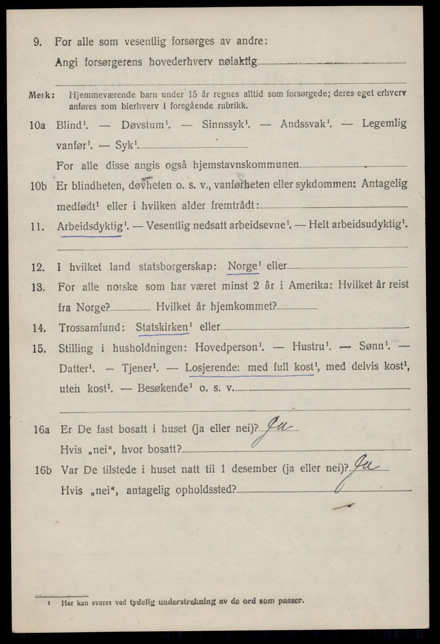 SAST, 1920 census for Heskestad, 1920, p. 2018