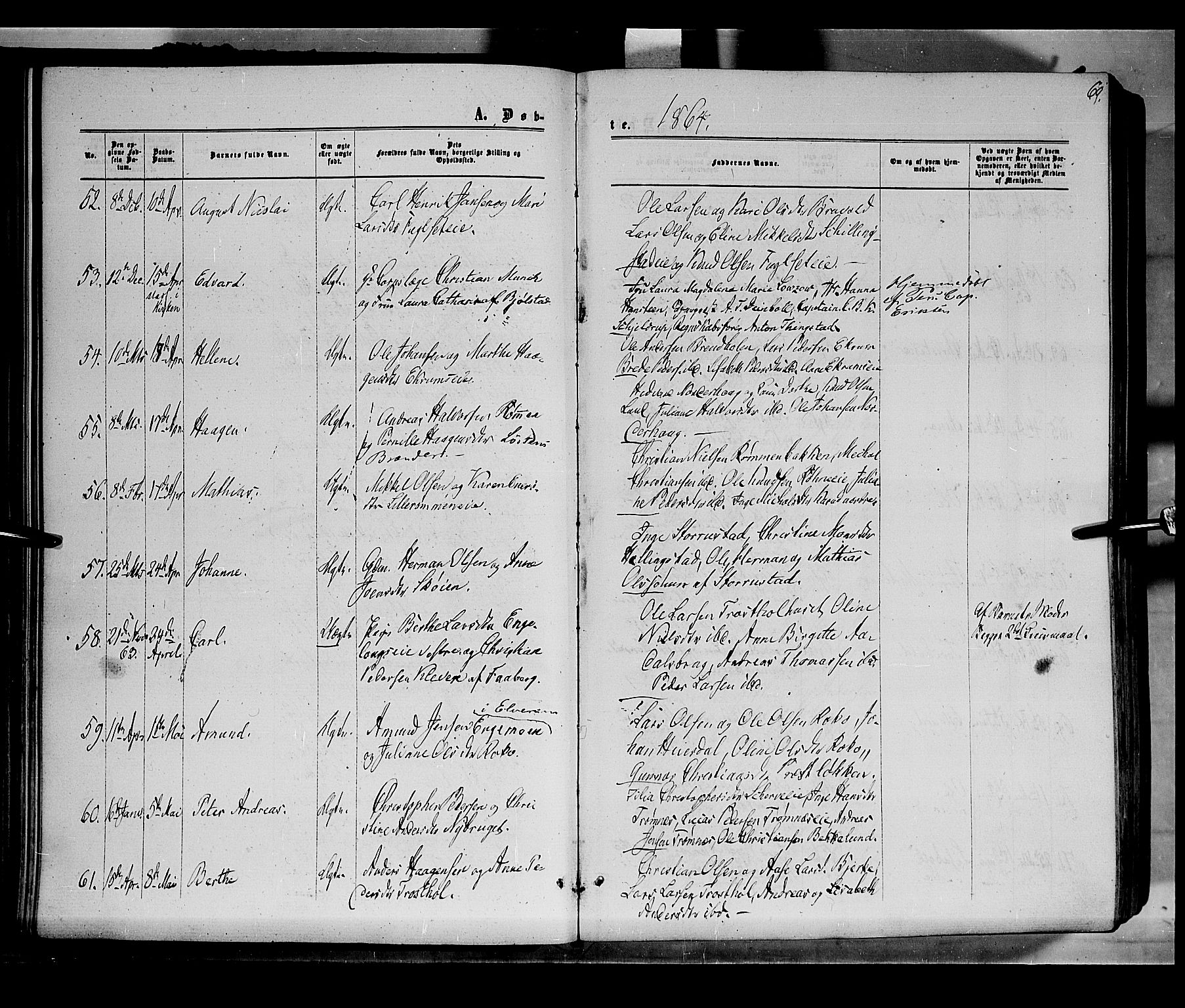 Løten prestekontor, AV/SAH-PREST-022/K/Ka/L0008: Parish register (official) no. 8, 1860-1877, p. 69