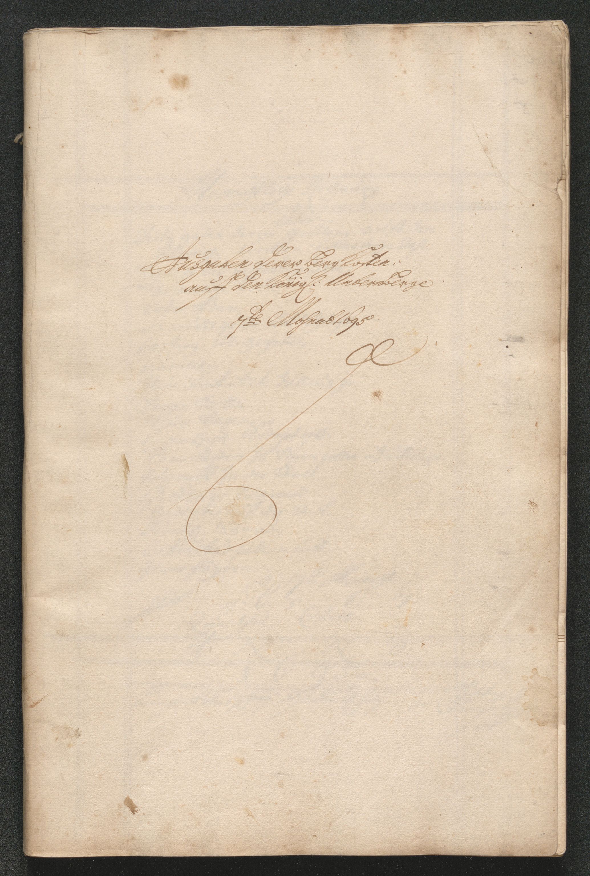 Kongsberg Sølvverk 1623-1816, SAKO/EA-3135/001/D/Dc/Dcd/L0069: Utgiftsregnskap for gruver m.m., 1695, p. 260