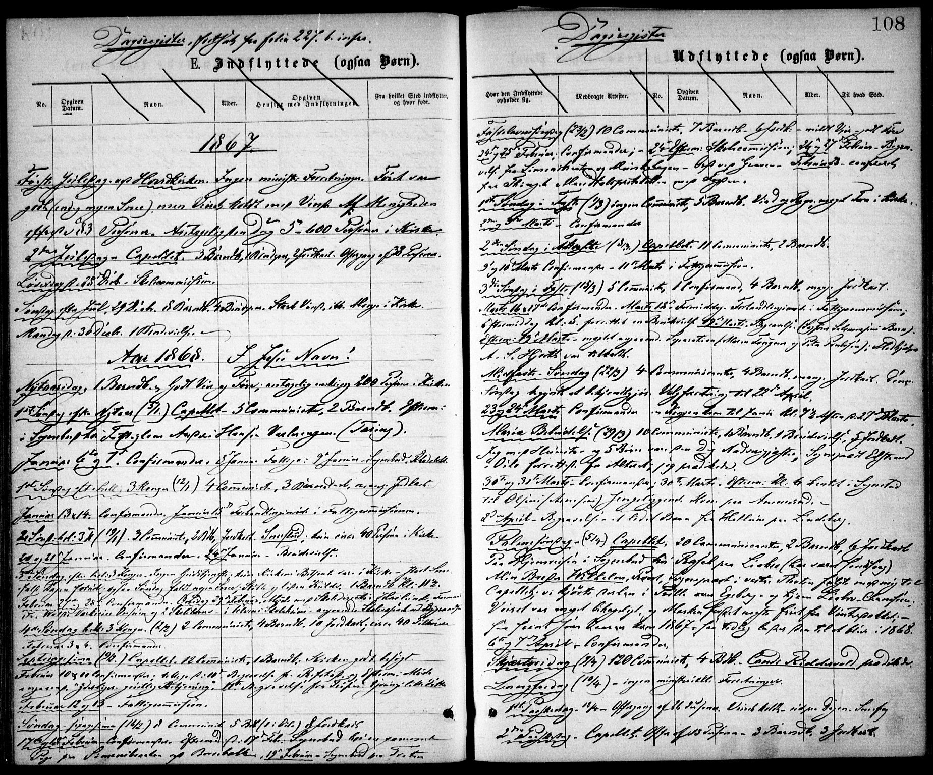 Østre Aker prestekontor Kirkebøker, SAO/A-10840/F/Fa/L0002: Parish register (official) no. I 2, 1861-1878, p. 108