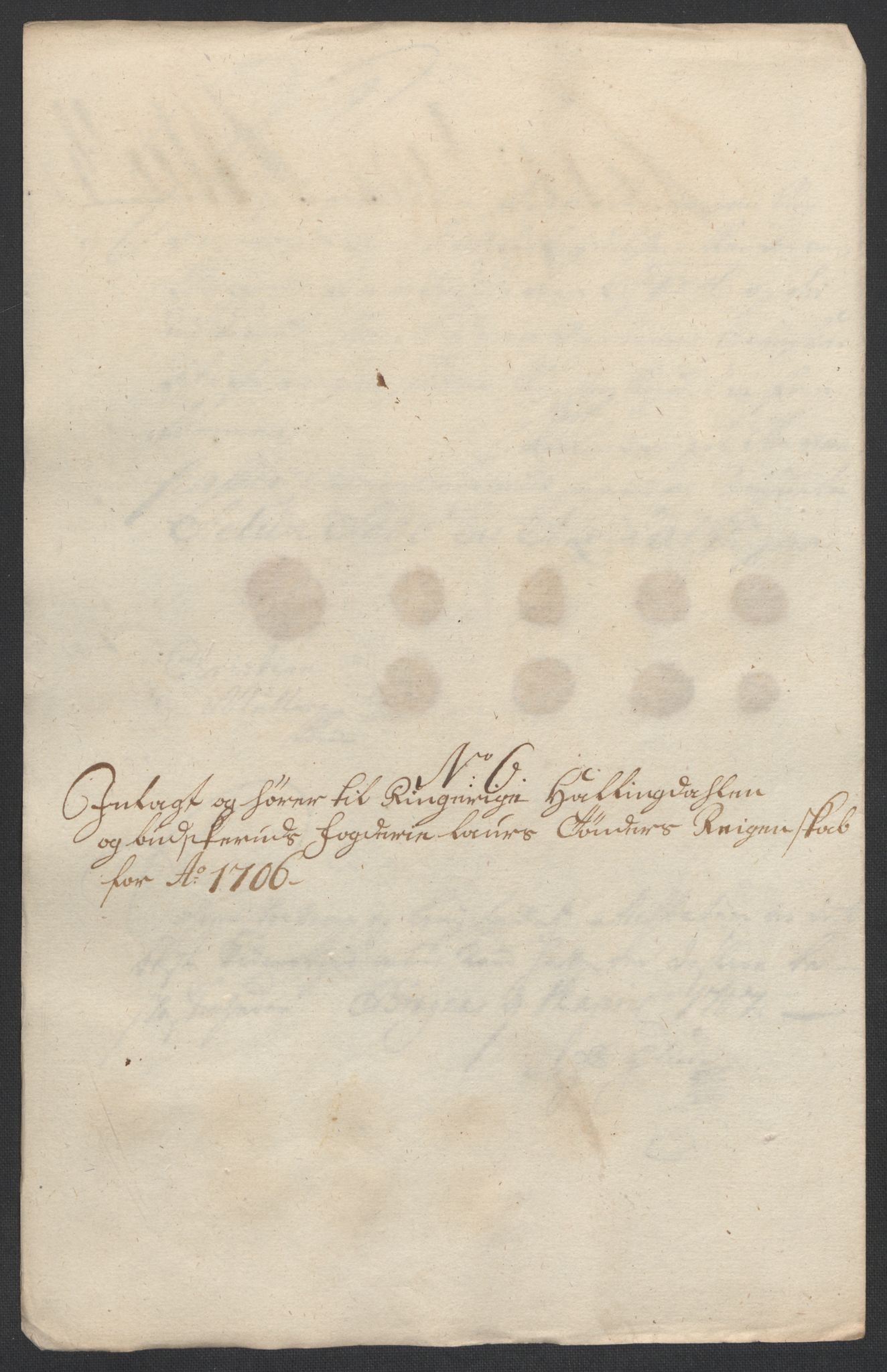 Rentekammeret inntil 1814, Reviderte regnskaper, Fogderegnskap, RA/EA-4092/R22/L1465: Fogderegnskap Ringerike, Hallingdal og Buskerud, 1706, p. 178