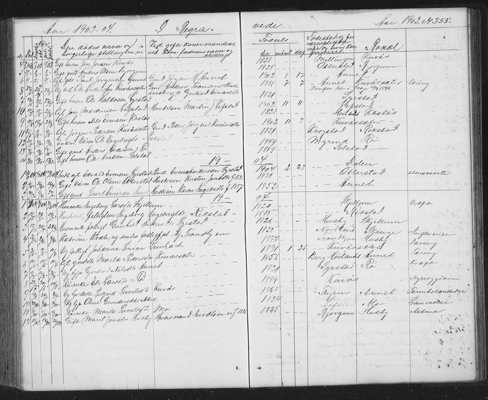 Ministerialprotokoller, klokkerbøker og fødselsregistre - Sør-Trøndelag, SAT/A-1456/667/L0798: Parish register (copy) no. 667C03, 1867-1929, p. 355