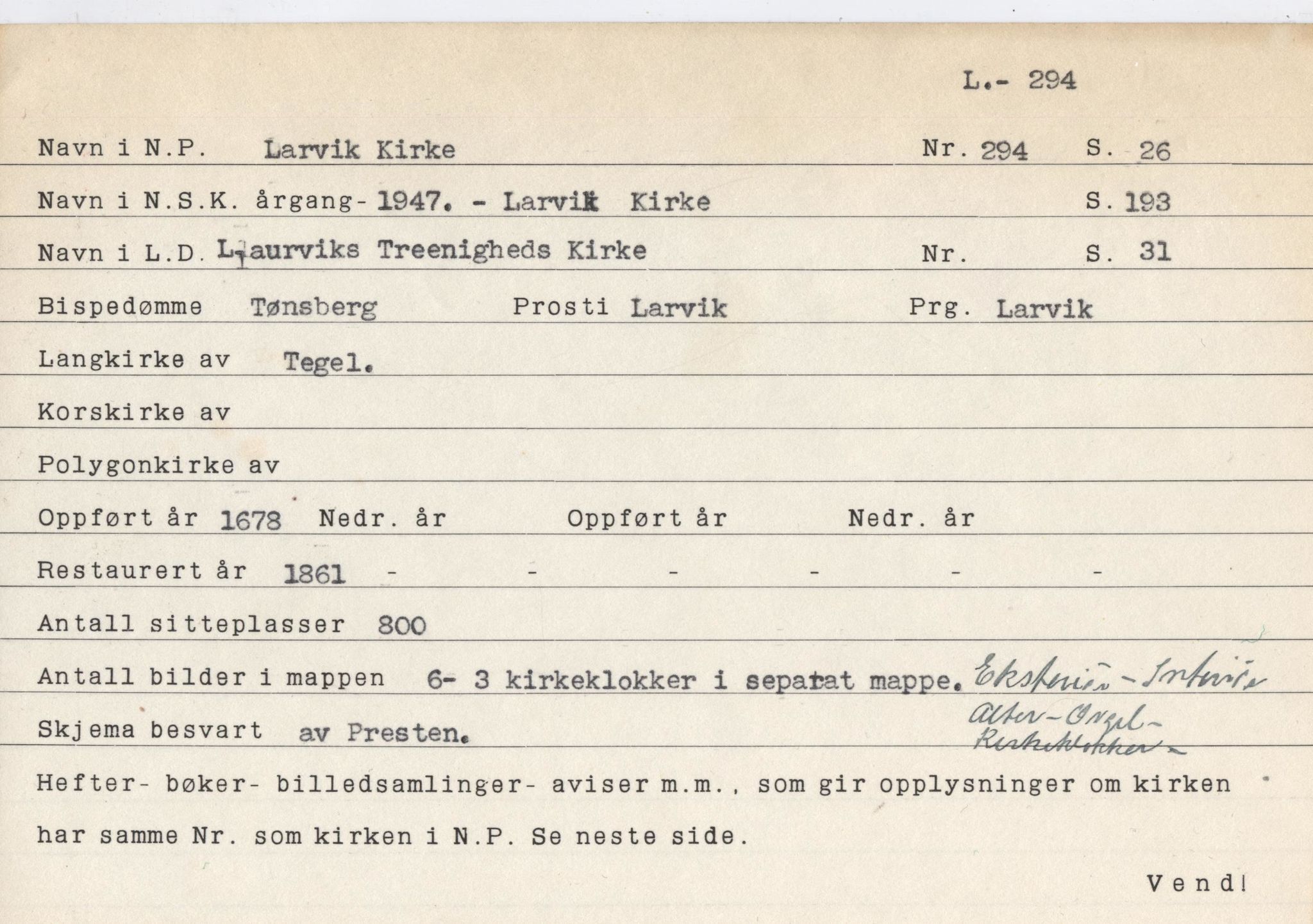 Pa 774 - Falch, Søren, VEMU/A-1897/C/L0002: I - R, 1945-1950