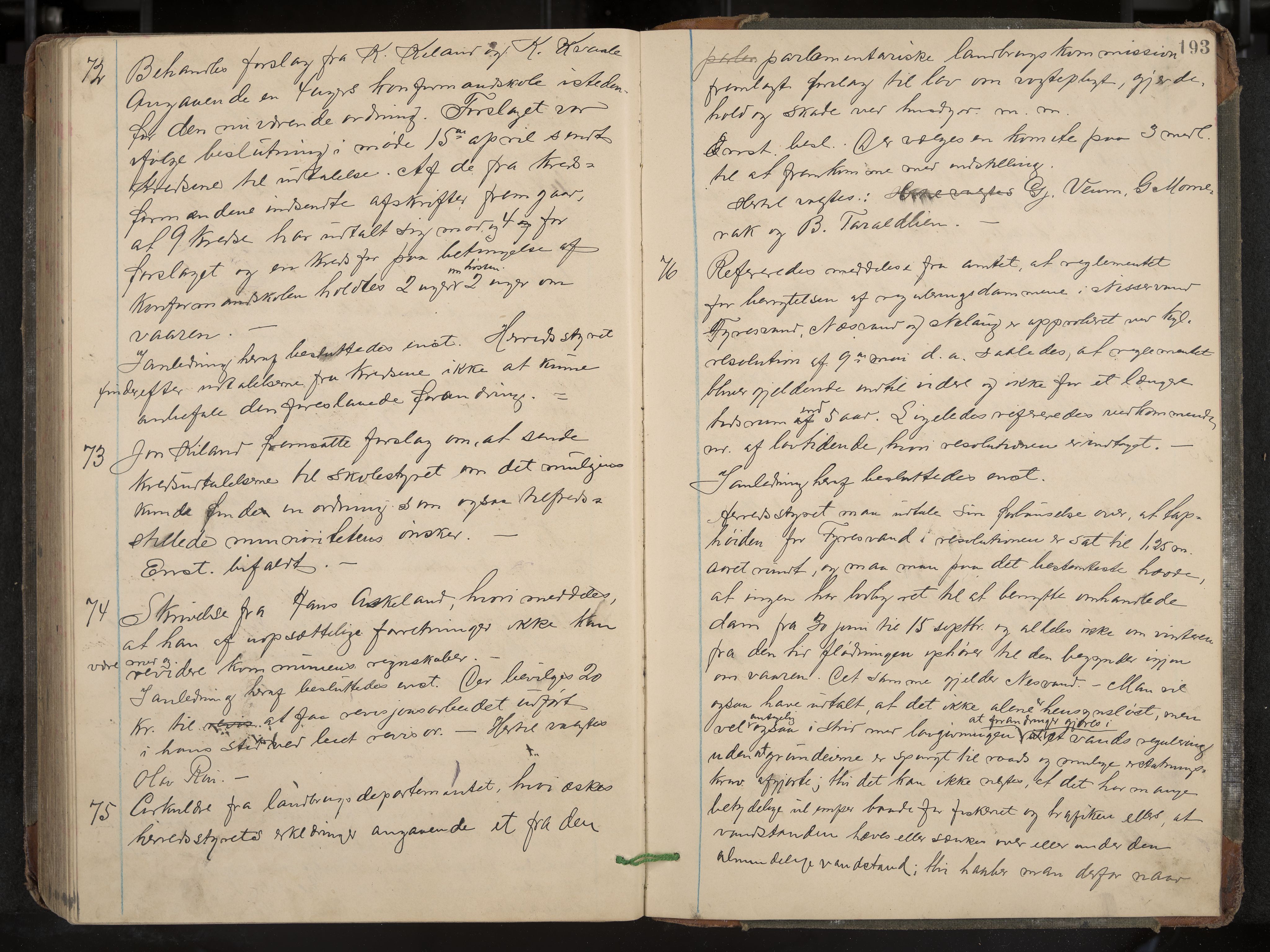 Fyresdal formannskap og sentraladministrasjon, IKAK/0831021-1/Aa/L0003: Møtebok, 1894-1903, p. 193