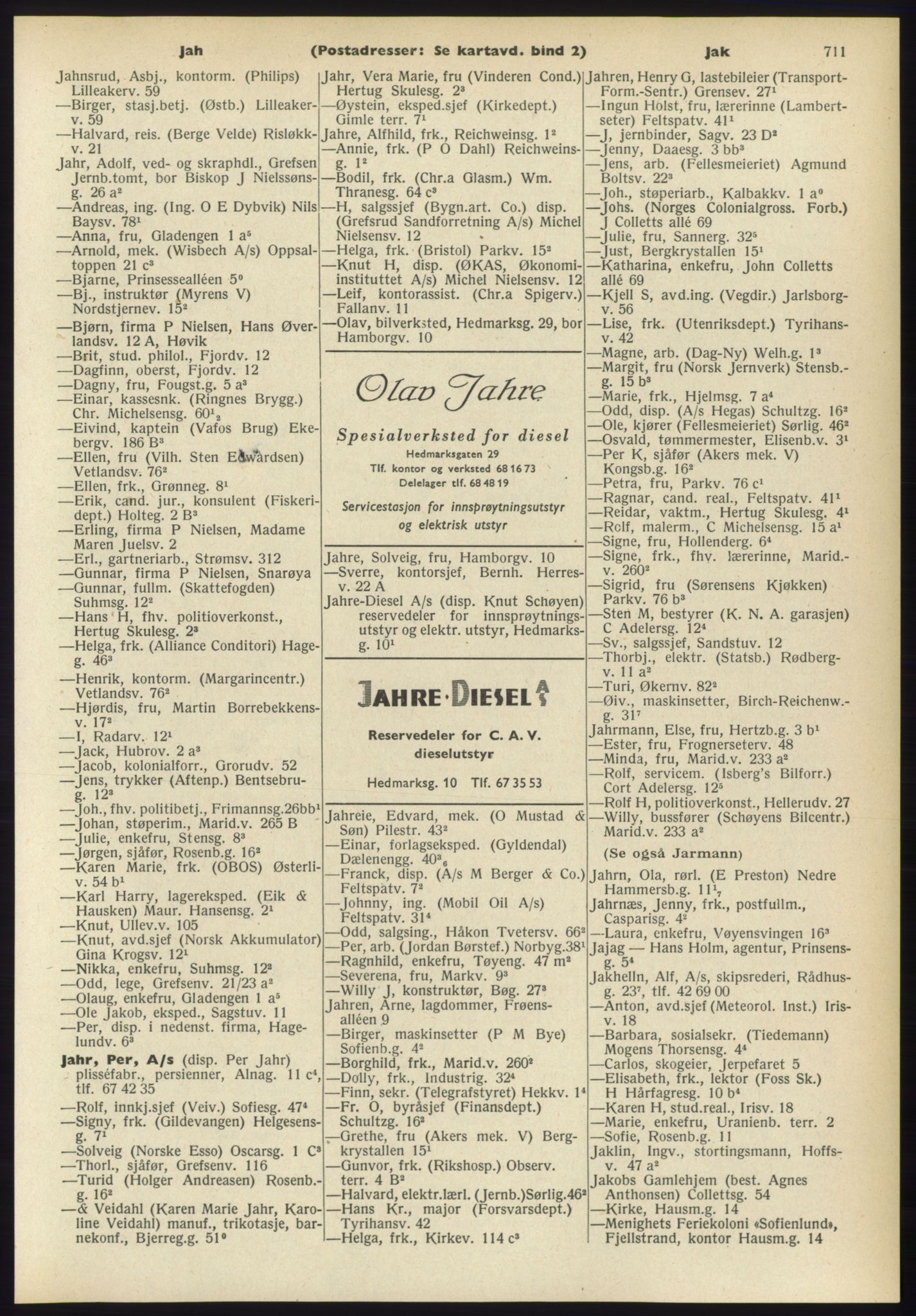 Kristiania/Oslo adressebok, PUBL/-, 1960-1961, p. 711