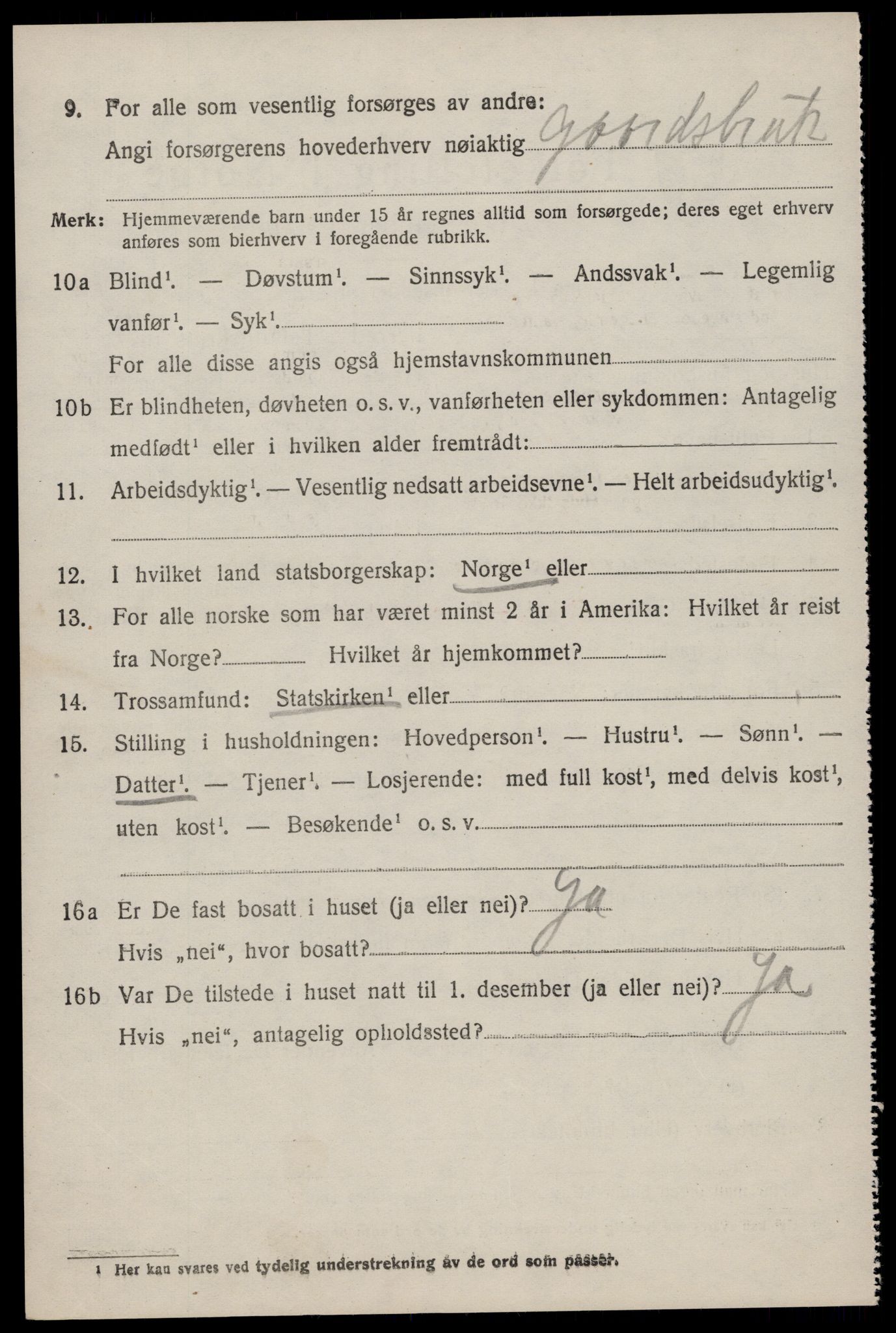 SAST, 1920 census for Hjelmeland, 1920, p. 2694