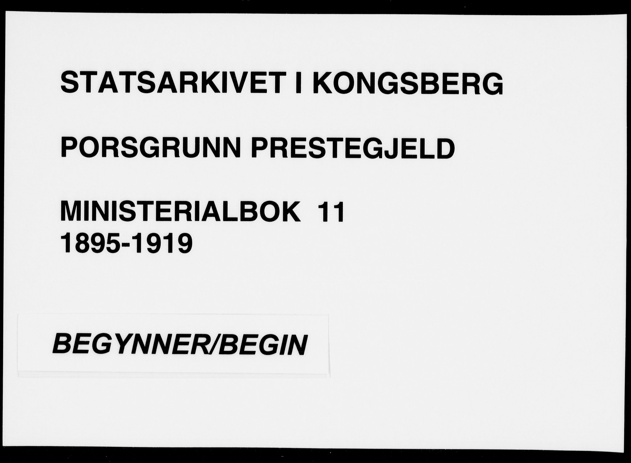 Porsgrunn kirkebøker , SAKO/A-104/F/Fa/L0011: Parish register (official) no. 11, 1895-1919