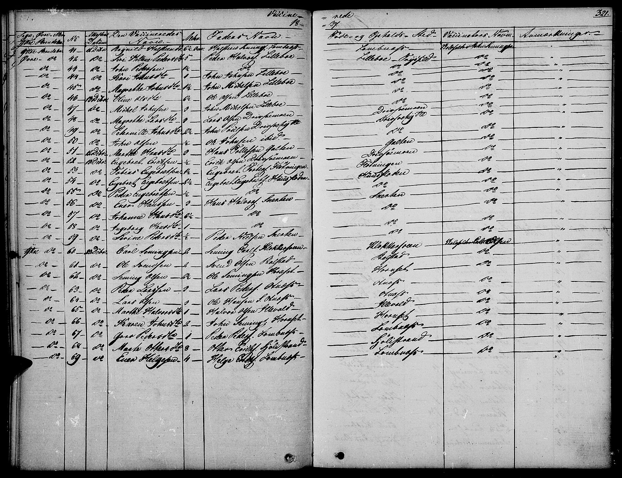 Rendalen prestekontor, AV/SAH-PREST-054/H/Ha/Haa/L0004: Parish register (official) no. 4, 1829-1852, p. 321