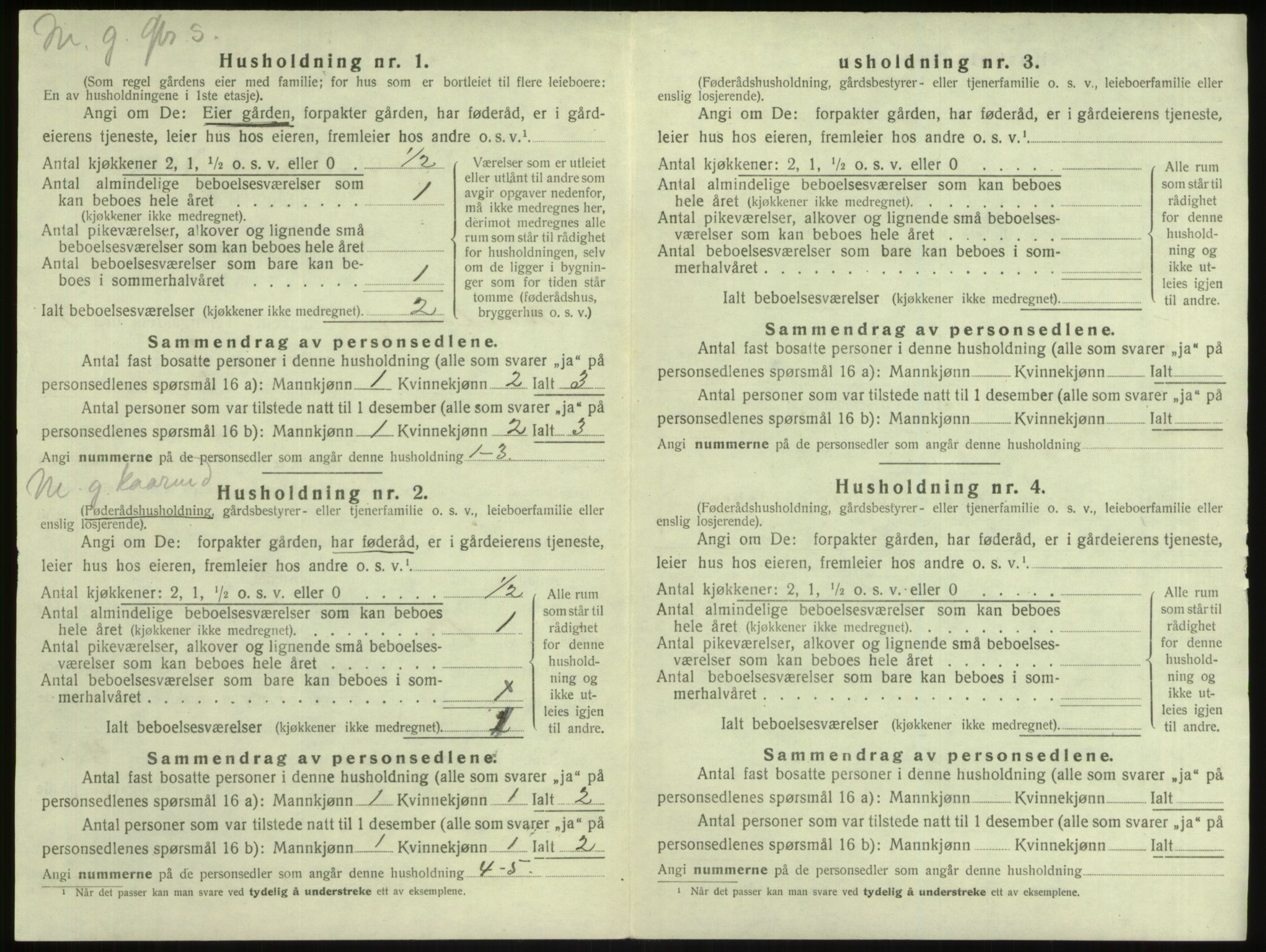 SAB, 1920 census for Lindås, 1920, p. 590