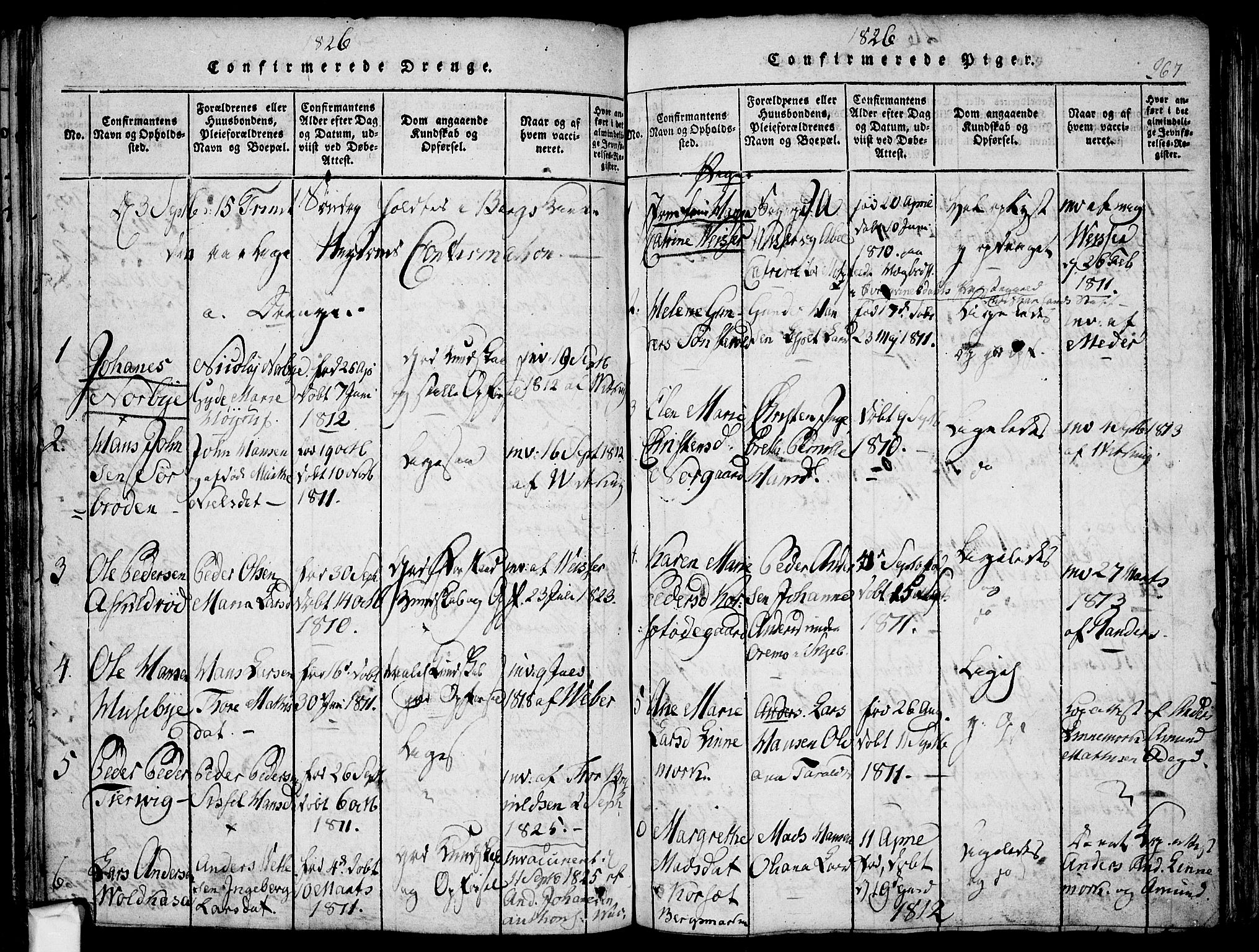 Berg prestekontor Kirkebøker, SAO/A-10902/F/Fa/L0002: Parish register (official) no. I 2, 1815-1831, p. 267