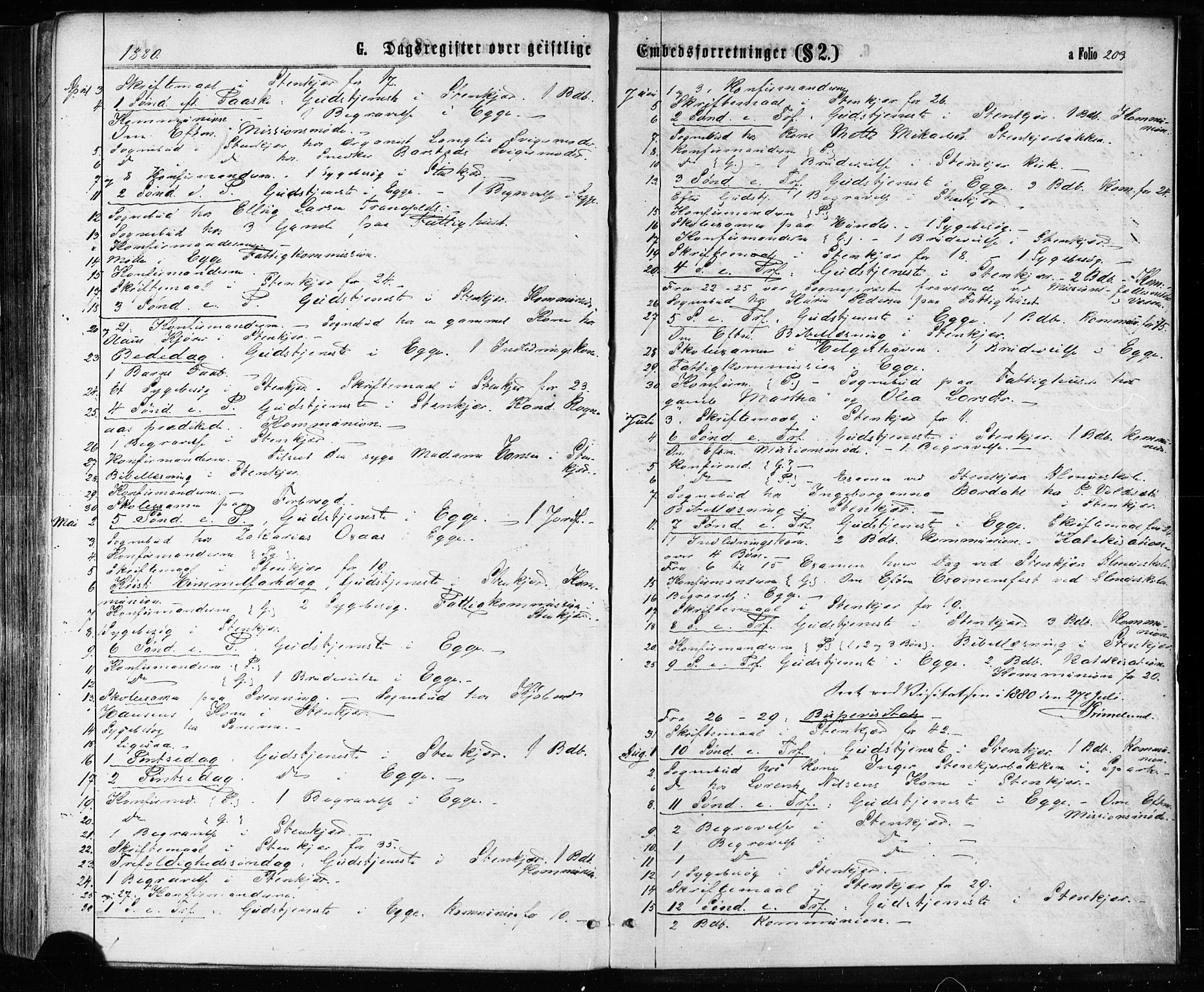 Ministerialprotokoller, klokkerbøker og fødselsregistre - Nord-Trøndelag, SAT/A-1458/739/L0370: Parish register (official) no. 739A02, 1868-1881, p. 203
