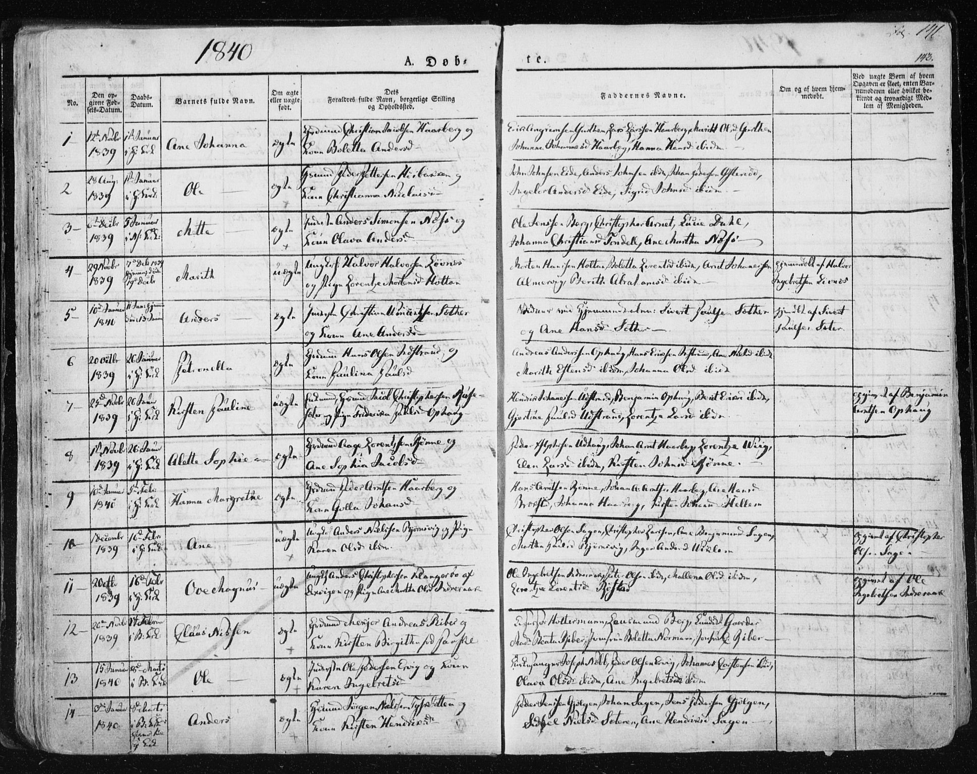 Ministerialprotokoller, klokkerbøker og fødselsregistre - Sør-Trøndelag, SAT/A-1456/659/L0735: Parish register (official) no. 659A05, 1826-1841, p. 141
