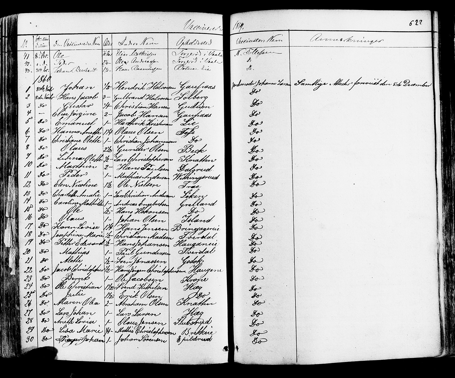 Botne kirkebøker, AV/SAKO-A-340/F/Fa/L0006: Parish register (official) no. I 6, 1836-1877, p. 622