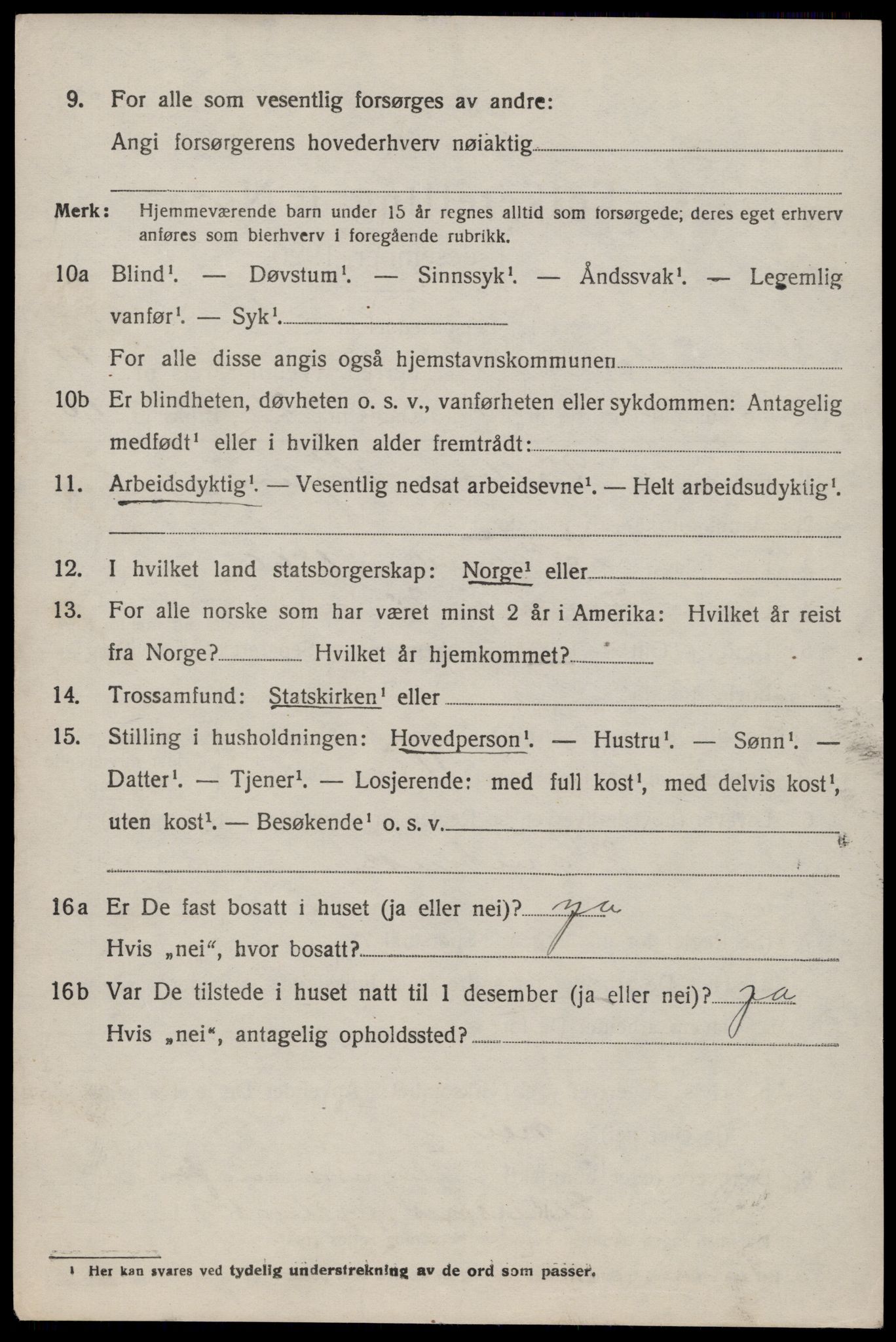 SAST, 1920 census for Sand, 1920, p. 1384