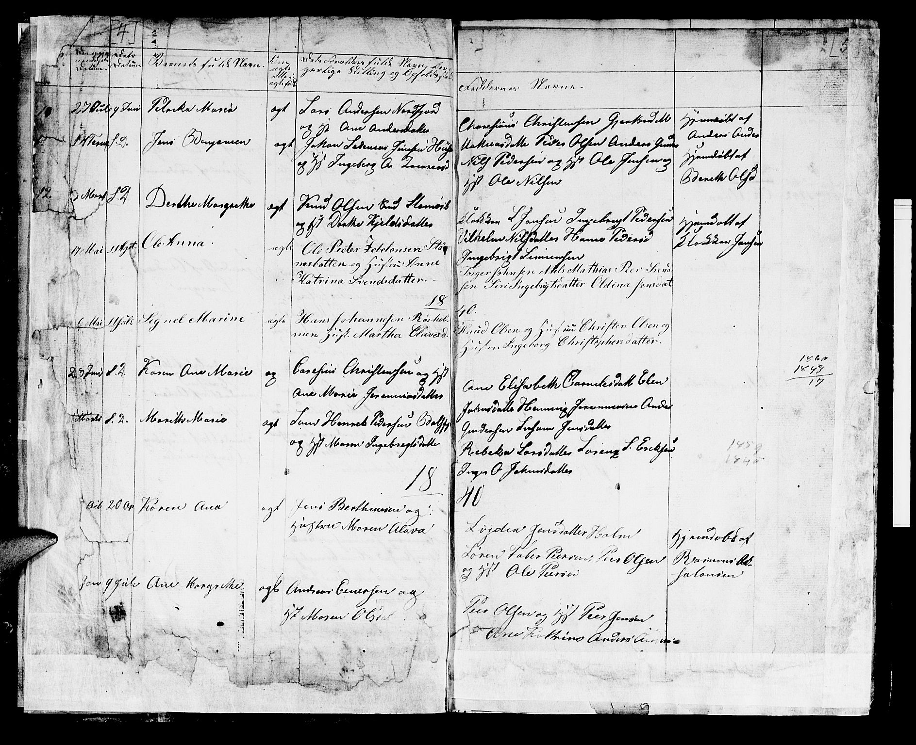 Lenvik sokneprestembete, SATØ/S-1310/H/Ha/Hab/L0018klokker: Parish register (copy) no. 18, 1838-1854, p. 4-5