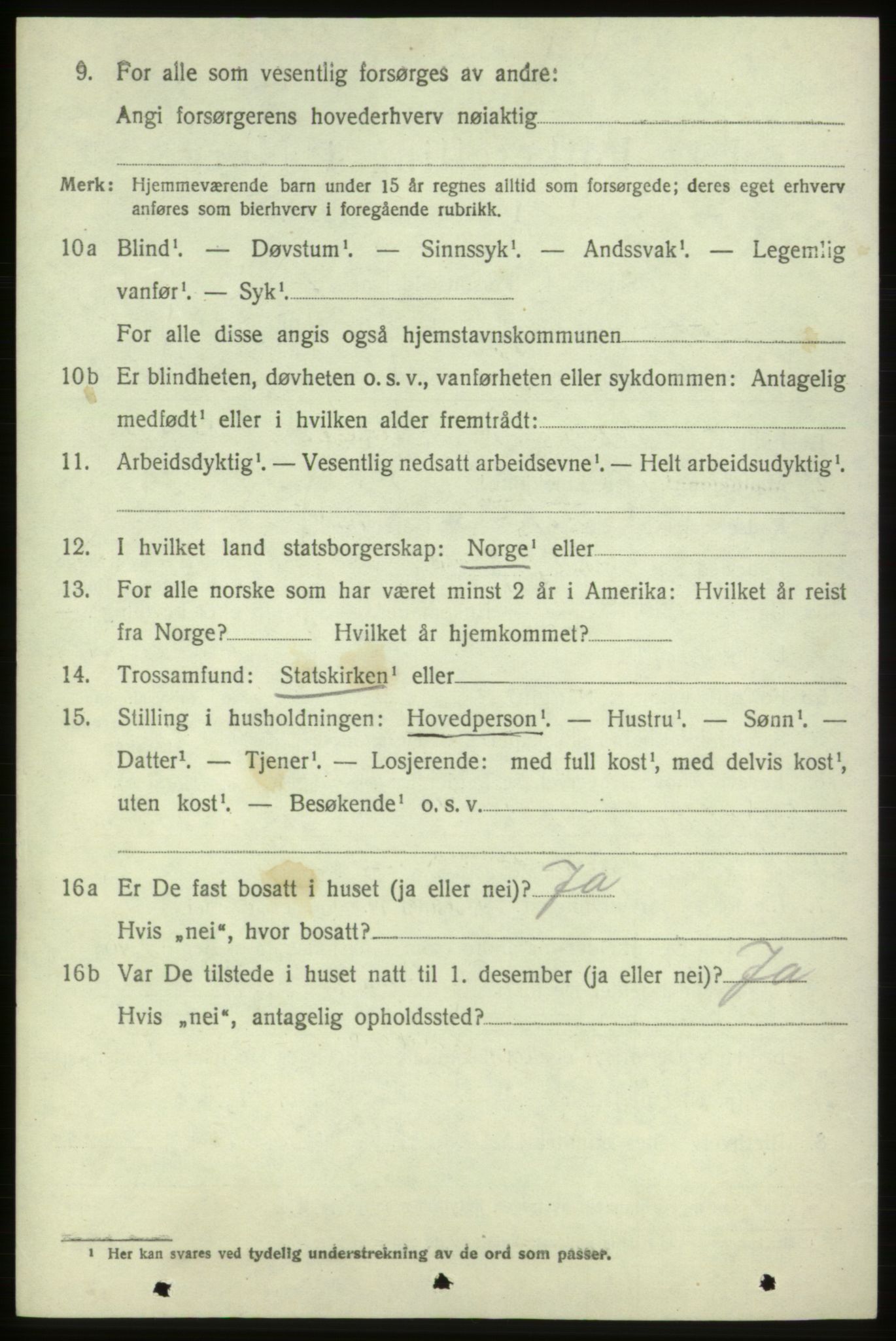 SAB, 1920 census for Skånevik, 1920, p. 2834