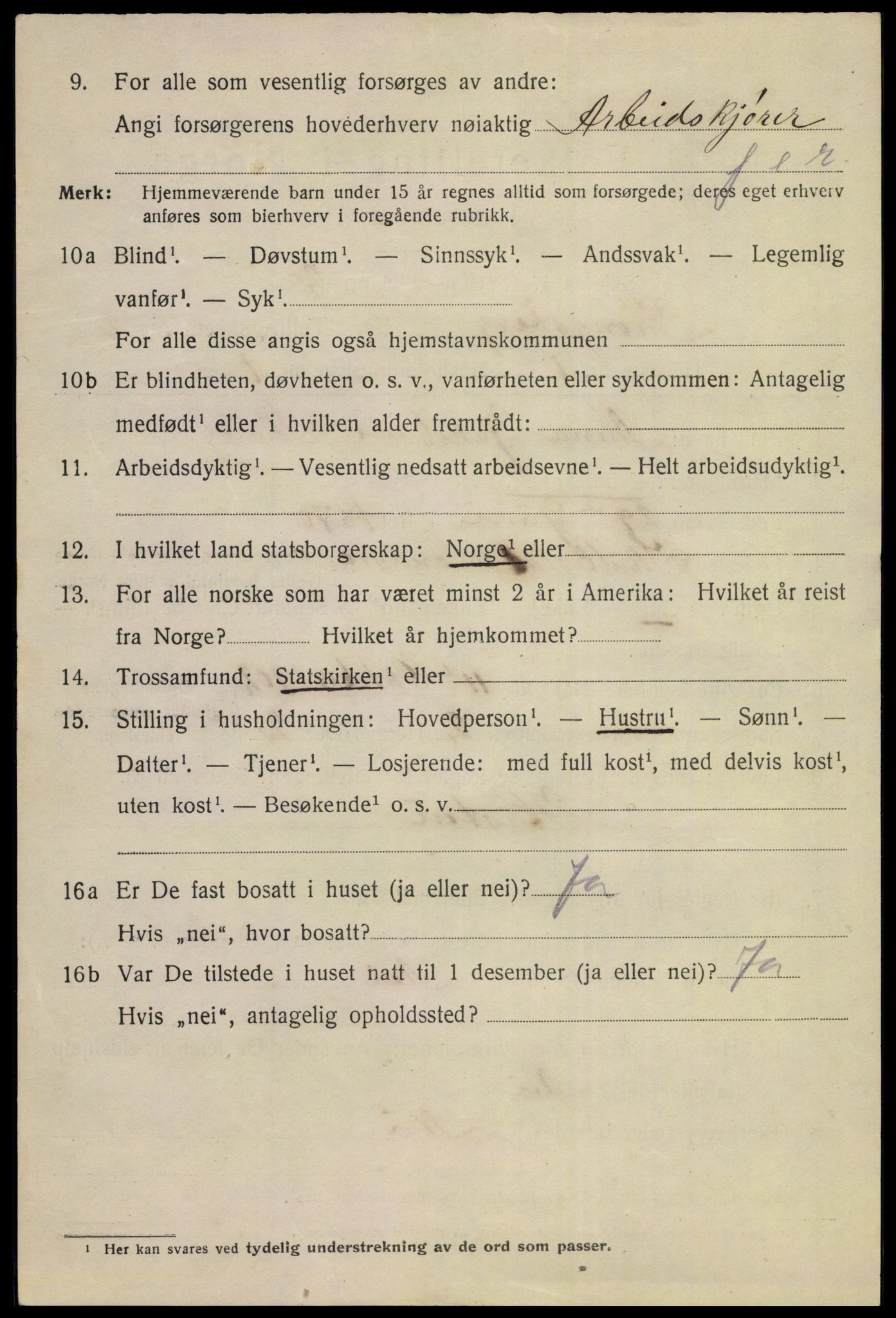 SAKO, 1920 census for Kongsberg, 1920, p. 6771