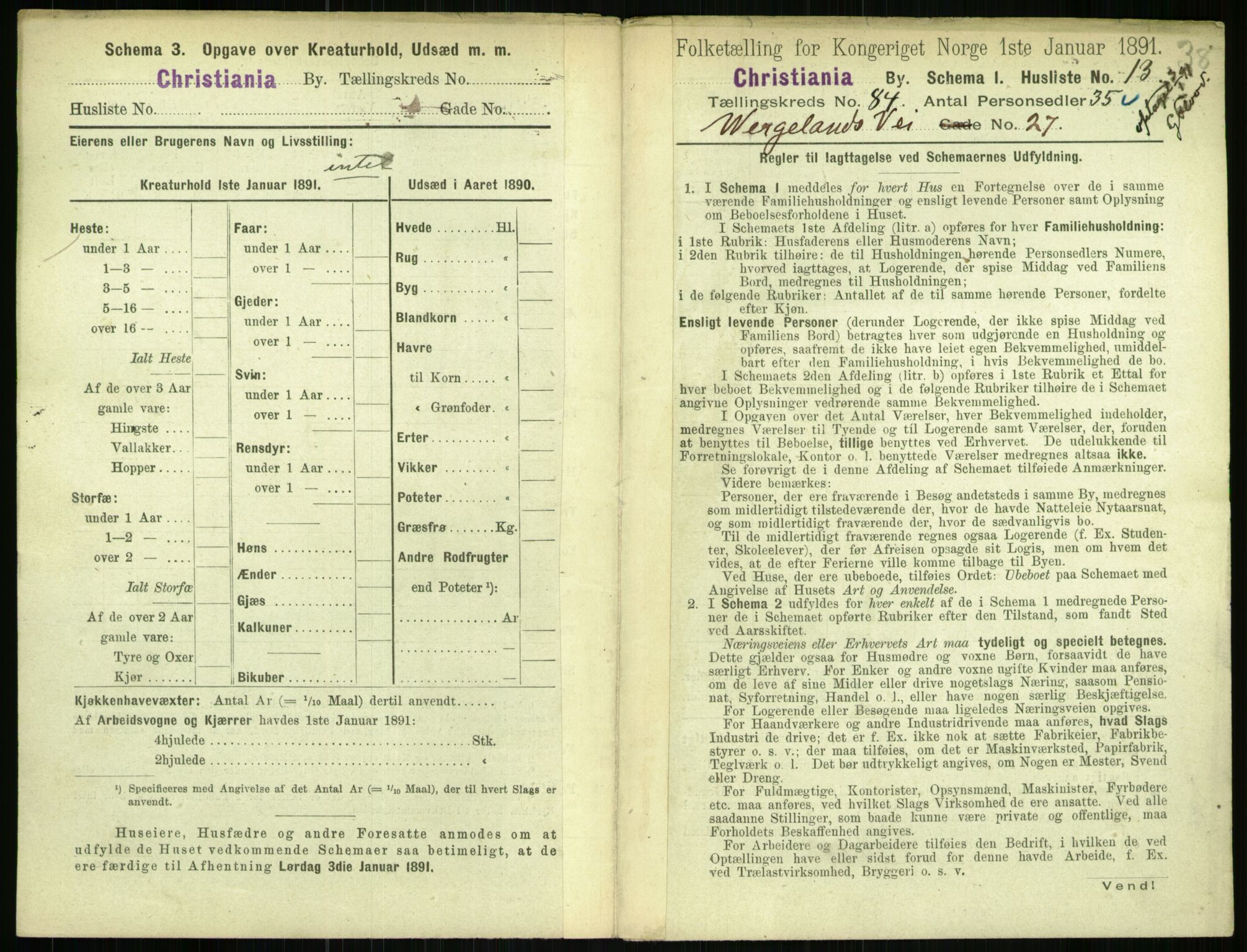 RA, 1891 census for 0301 Kristiania, 1891, p. 42465