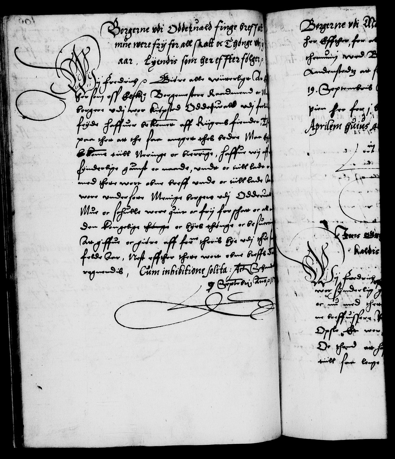 Danske Kanselli 1572-1799, AV/RA-EA-3023/F/Fc/Fca/Fcaa/L0001: Norske registre (mikrofilm), 1572-1588, p. 106b