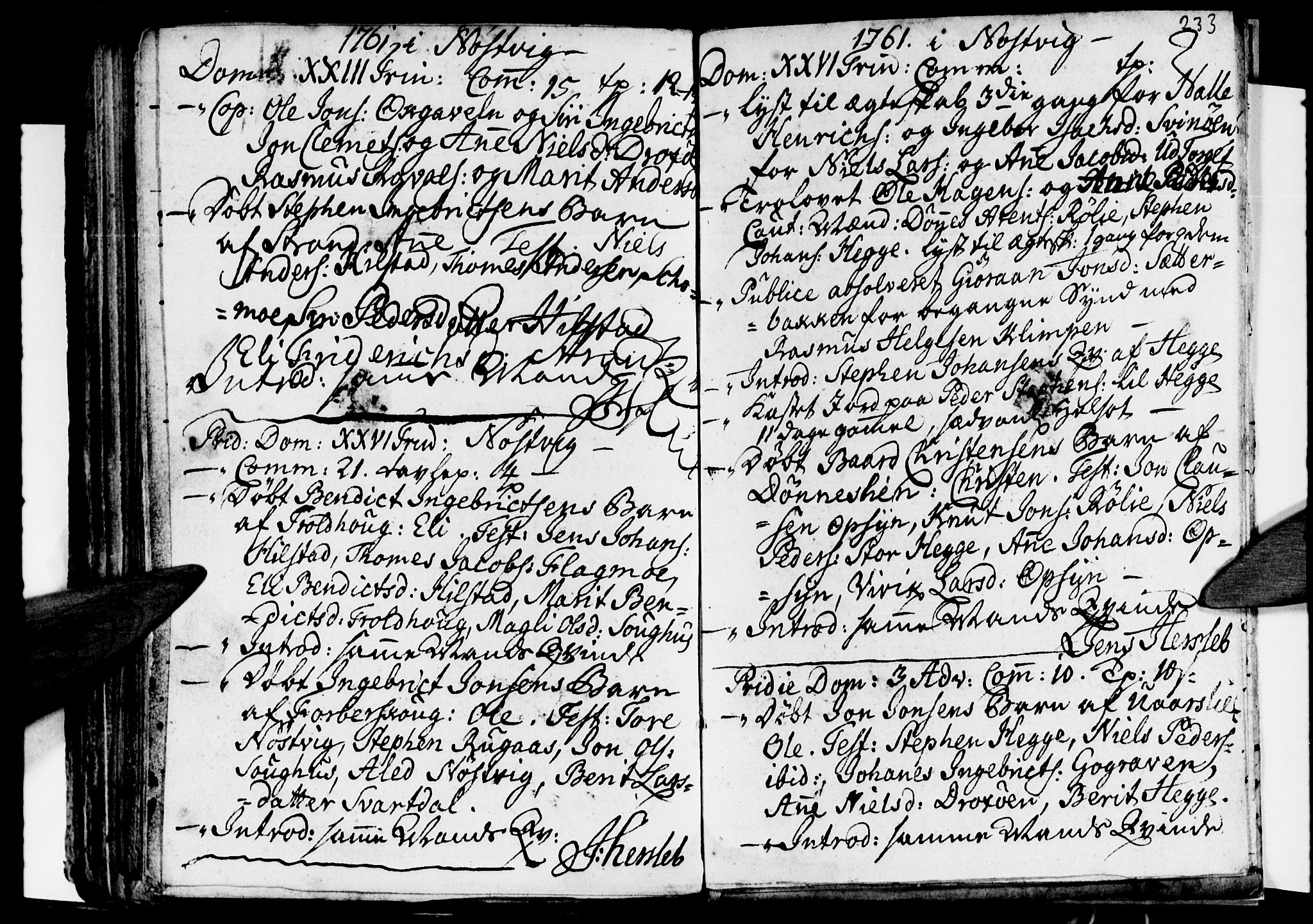 Ministerialprotokoller, klokkerbøker og fødselsregistre - Nordland, AV/SAT-A-1459/814/L0221: Parish register (official) no. 814A02, 1718-1762, p. 233