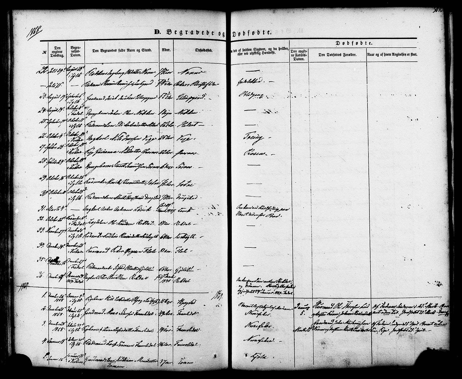 Ministerialprotokoller, klokkerbøker og fødselsregistre - Møre og Romsdal, AV/SAT-A-1454/539/L0529: Parish register (official) no. 539A02, 1848-1872, p. 305