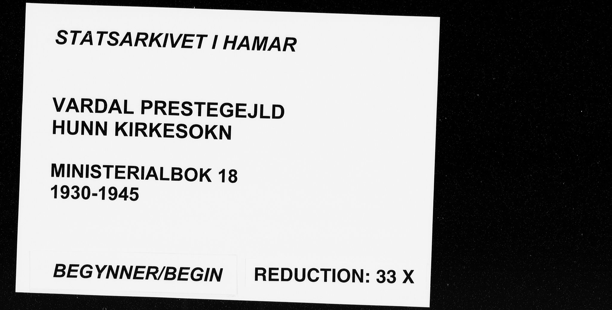 Vardal prestekontor, AV/SAH-PREST-100/H/Ha/Haa/L0018: Parish register (official) no. 18, 1930-1945