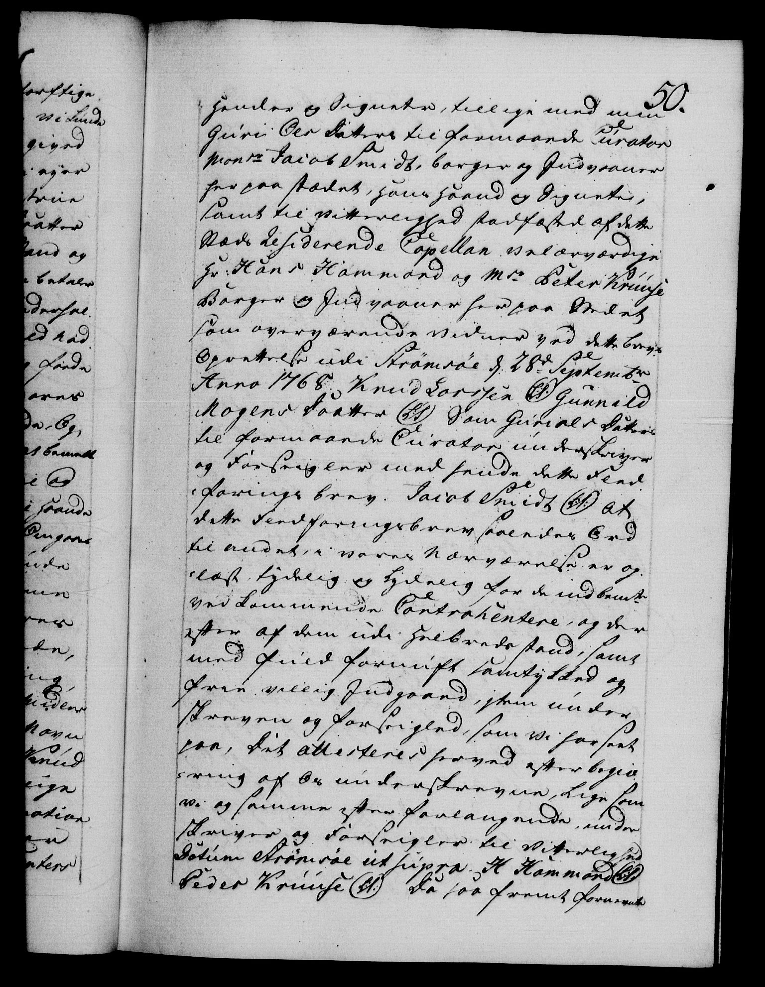 Danske Kanselli 1572-1799, RA/EA-3023/F/Fc/Fca/Fcaa/L0044: Norske registre, 1769-1771, p. 50a
