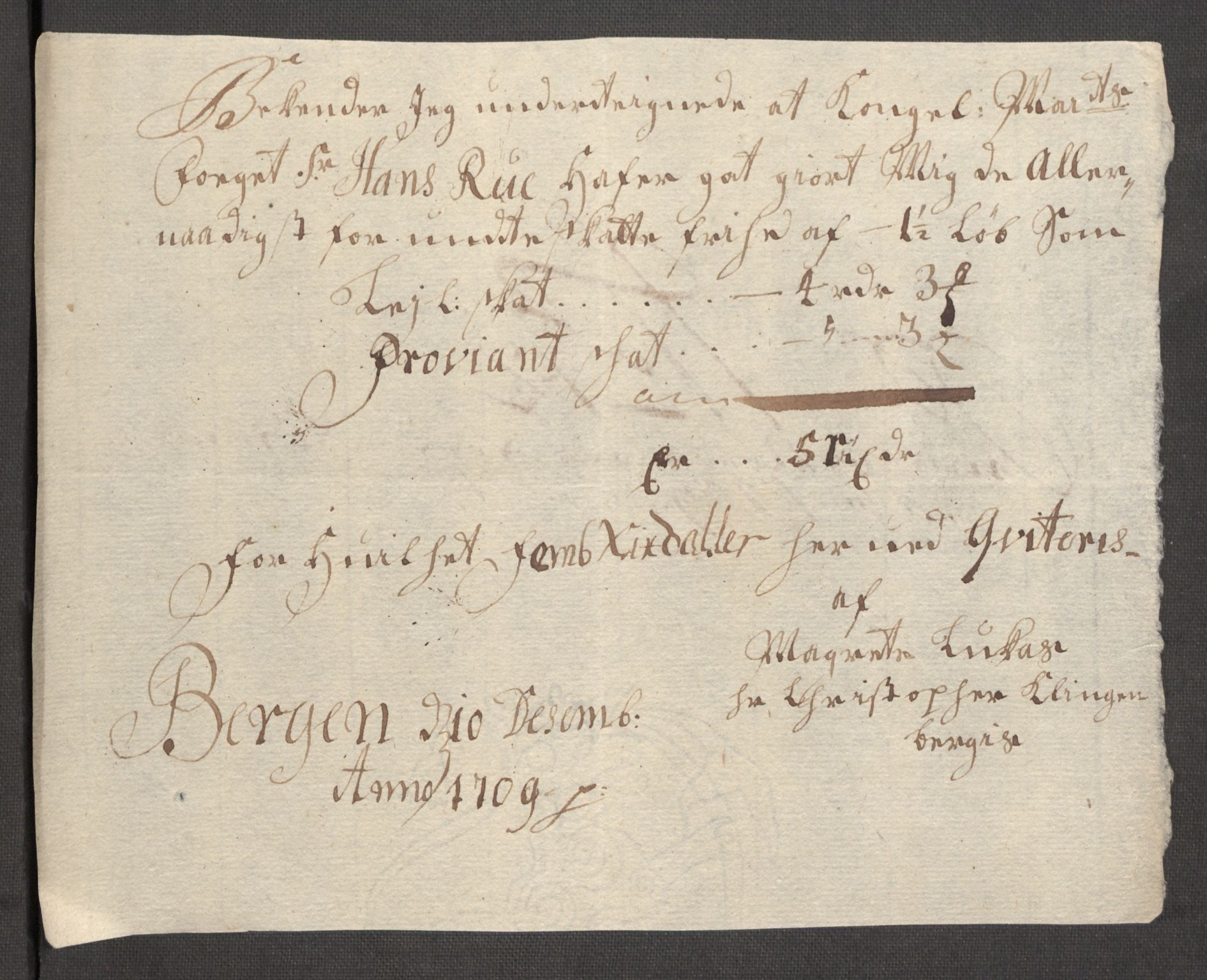 Rentekammeret inntil 1814, Reviderte regnskaper, Fogderegnskap, AV/RA-EA-4092/R53/L3432: Fogderegnskap Sunn- og Nordfjord, 1709, p. 161