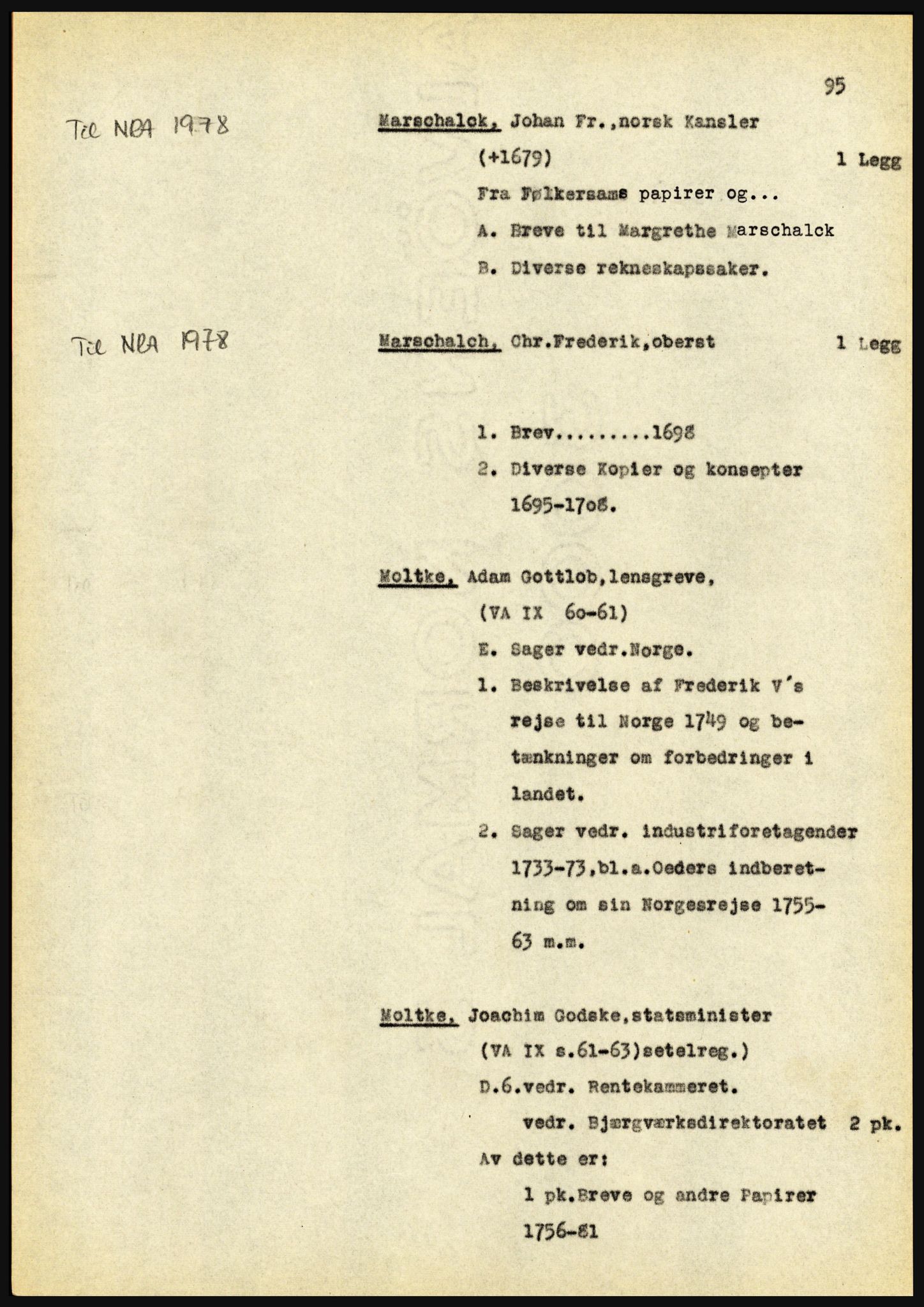 Riksarkivet, Seksjon for eldre arkiv og spesialsamlinger, AV/RA-EA-6797/H/Ha, 1953, p. 95