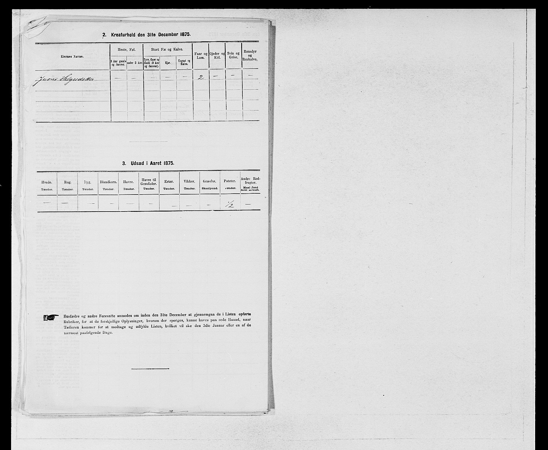 SAB, 1875 census for 1230P Ullensvang, 1875, p. 846