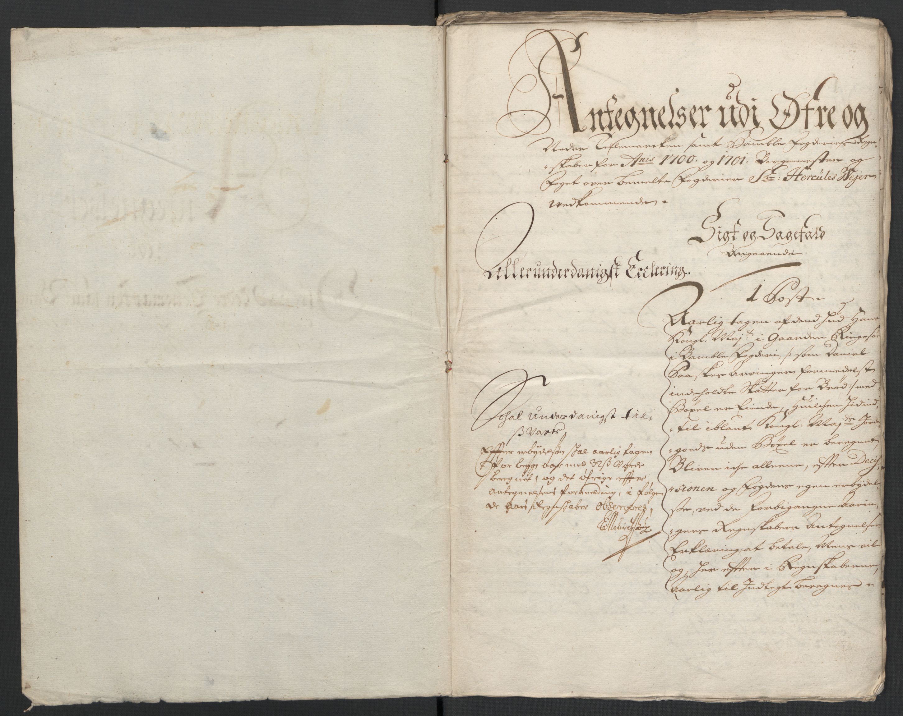 Rentekammeret inntil 1814, Reviderte regnskaper, Fogderegnskap, AV/RA-EA-4092/R36/L2105: Fogderegnskap Øvre og Nedre Telemark og Bamble, 1701, p. 294