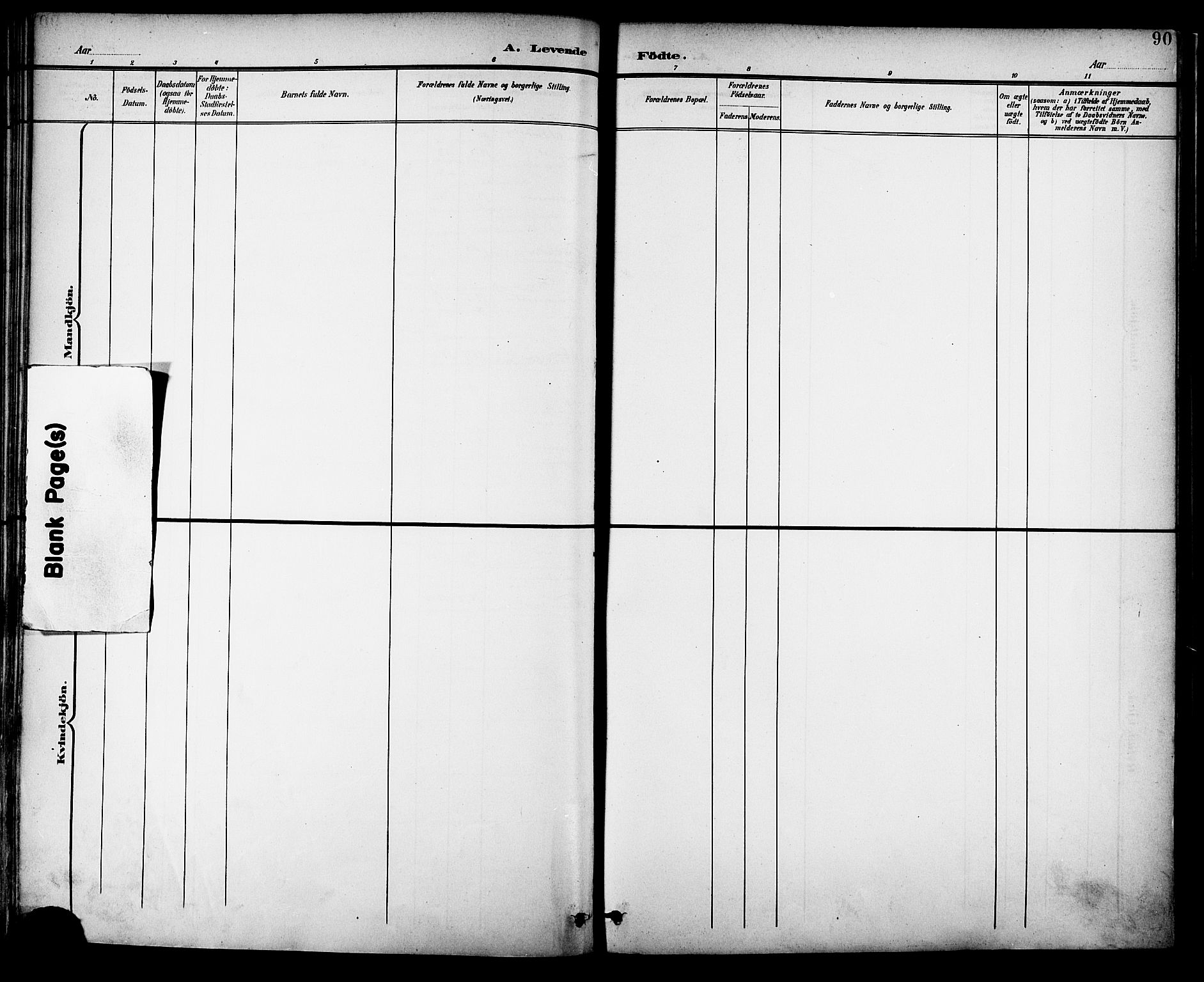 Ministerialprotokoller, klokkerbøker og fødselsregistre - Nordland, AV/SAT-A-1459/882/L1179: Parish register (official) no. 882A01, 1886-1898, p. 90