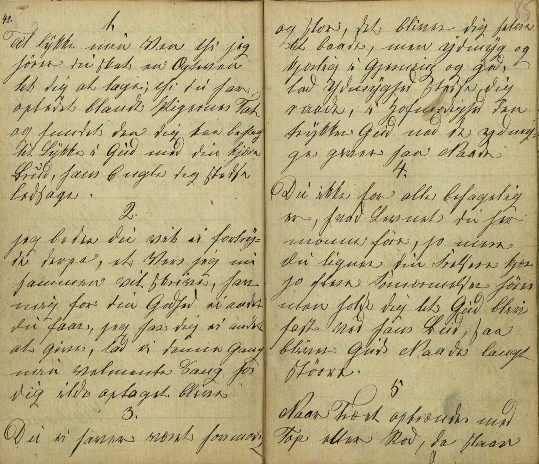 Rikard Berge, TEMU/TGM-A-1003/F/L0005/0018: 160-200 / 177 Handskriven visebok. Tilhører Aasheim af Sigjords Præstegjeld, 1870. Vise, 1870, p. 84-85