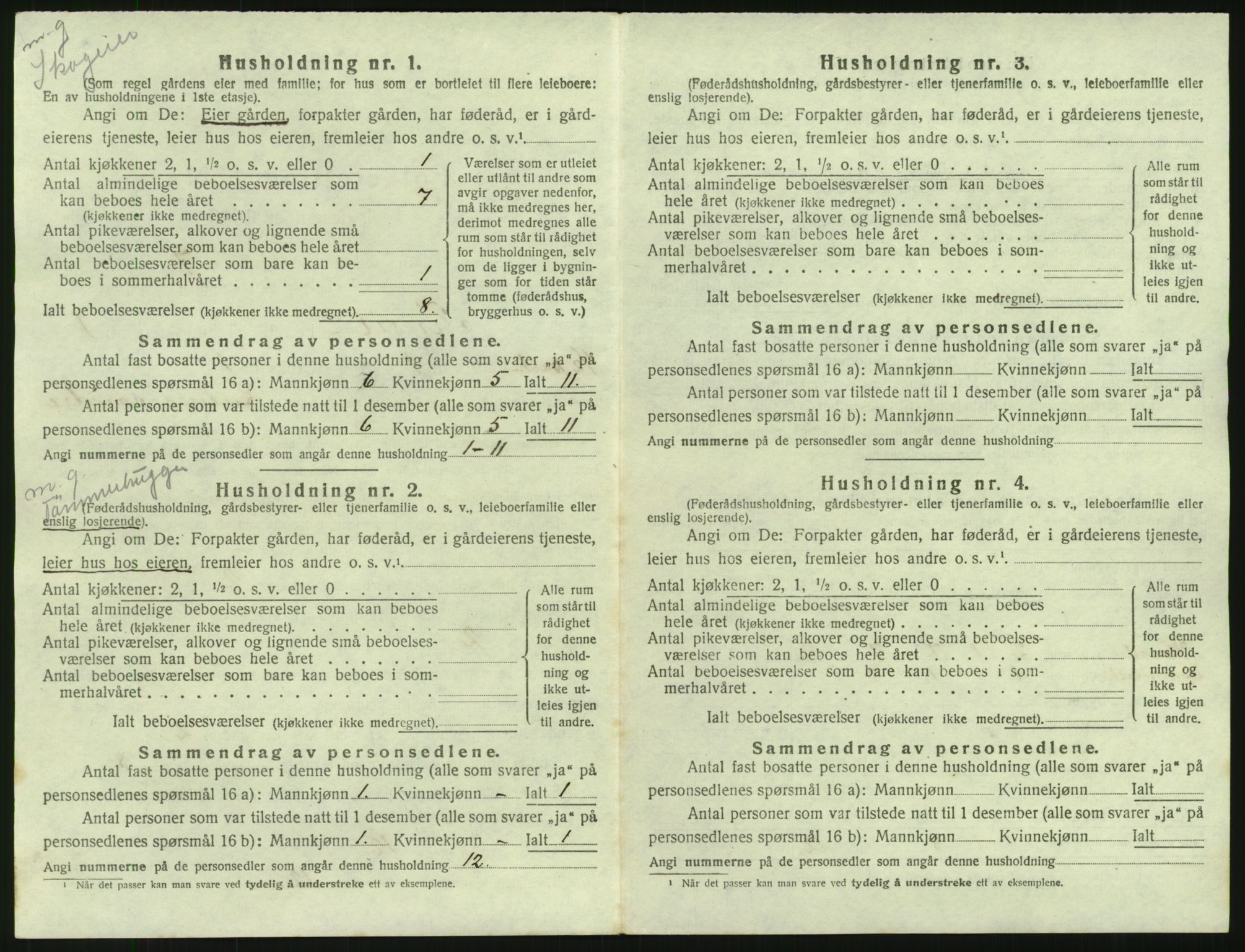SAH, 1920 census for Trysil, 1920, p. 104